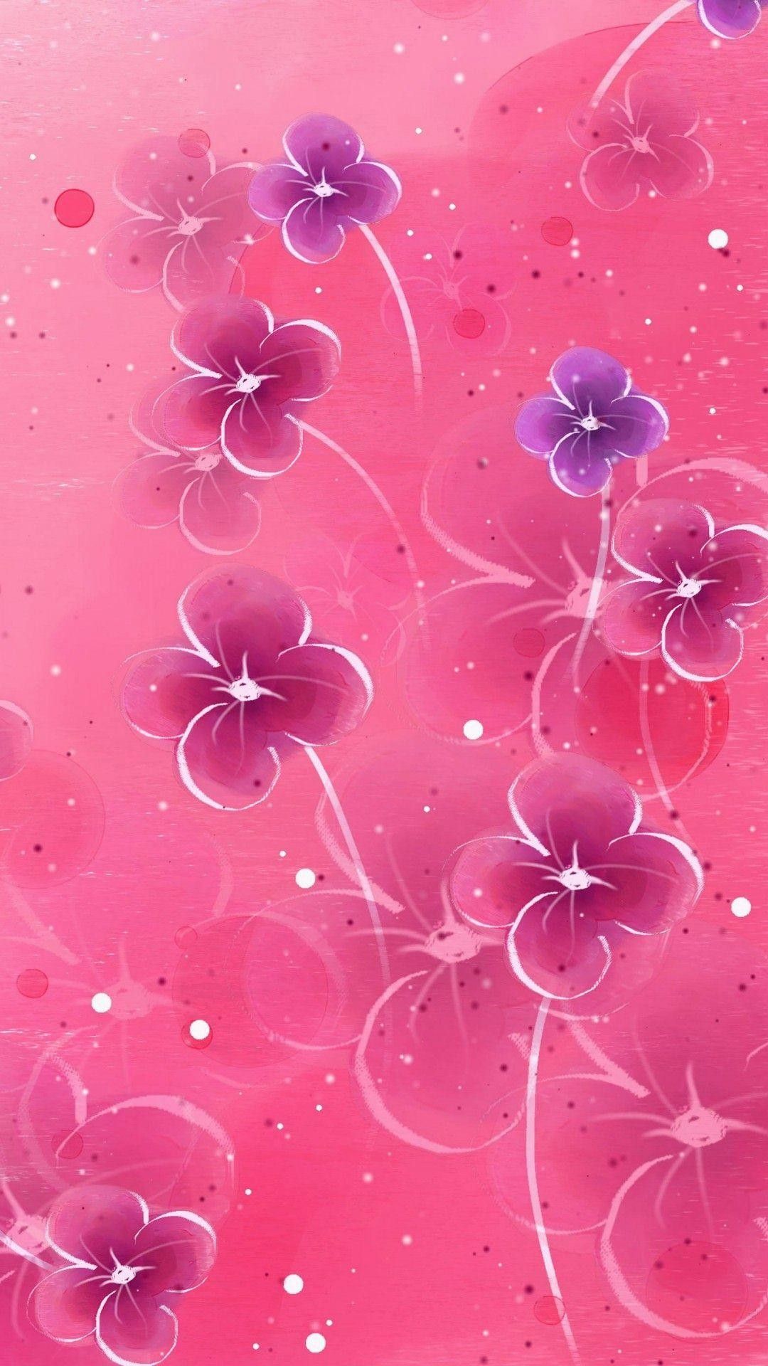 Hello Kitty tra fiori rosa, Sanrio, 1080x1920 Verticale, iPhone Pro