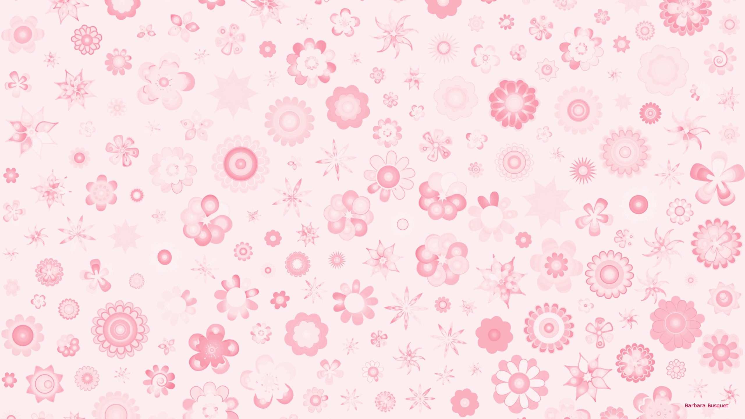 Fiori rosa pattern decorativo, 2560x1440 1440p, Desktop