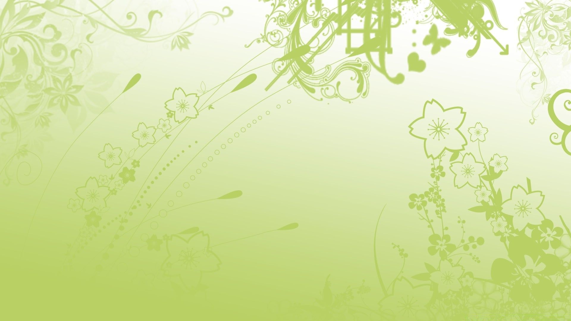 Farfalle e fiori verdi fantasy, 1920x1080 Full HD, Monitor Gaming
