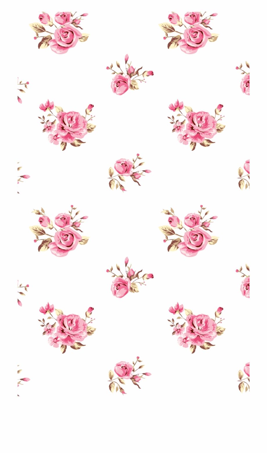 Rose rosa pattern bianco, 920x1562 Verticale, iPhone Air