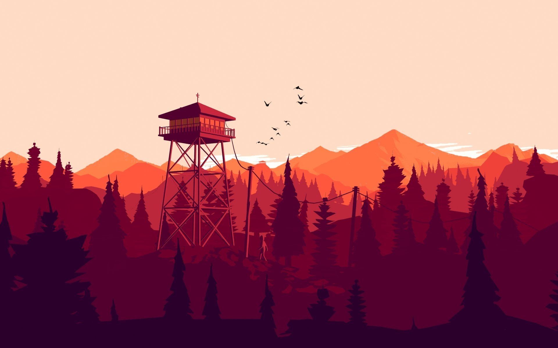 Torre di avvistamento, foresta Firewatch, 1920x1200 Full HD+, Desktop