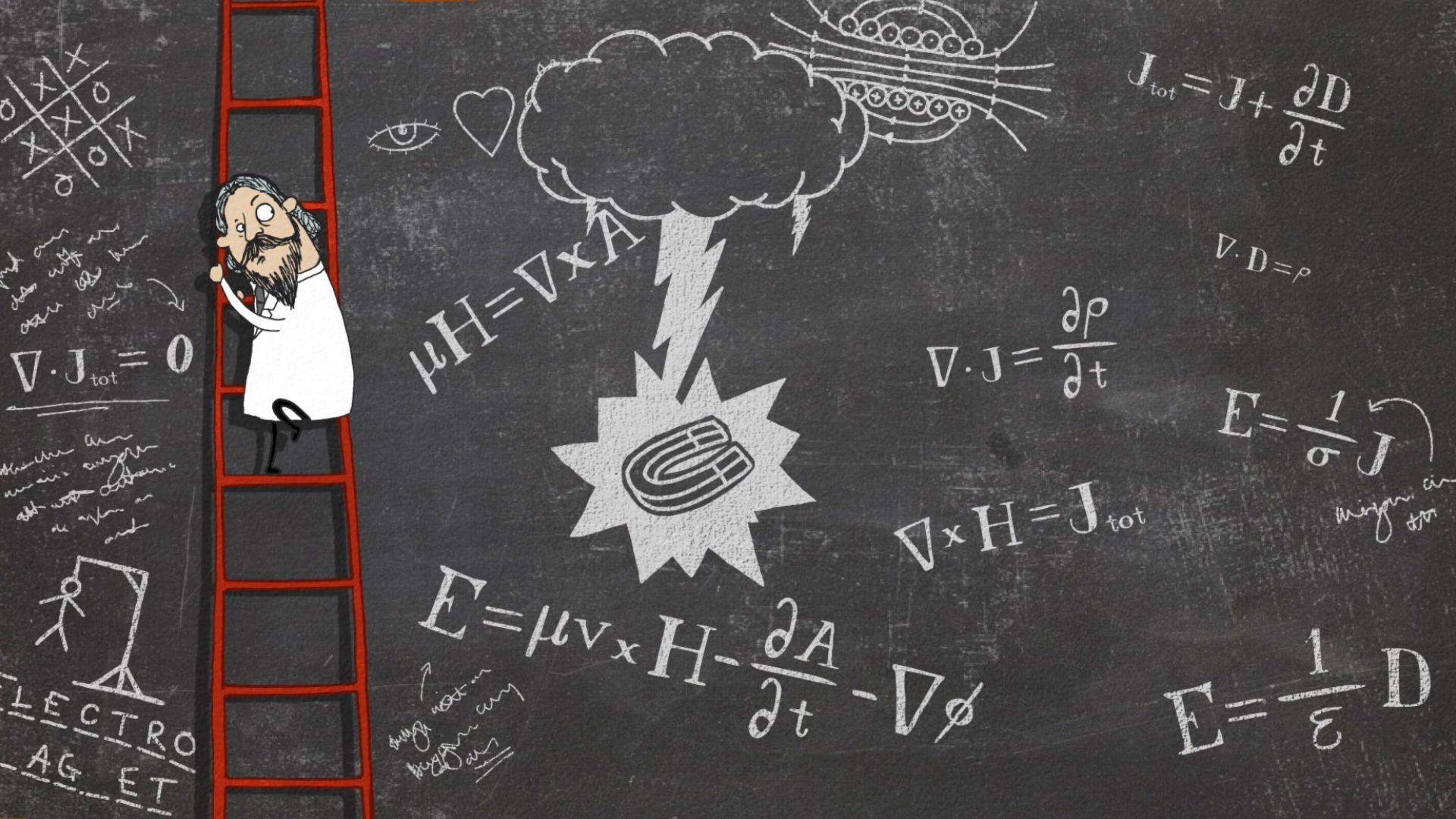 Scienziato lavagna formule fisica, 1920x1080 Full HD, Desktop