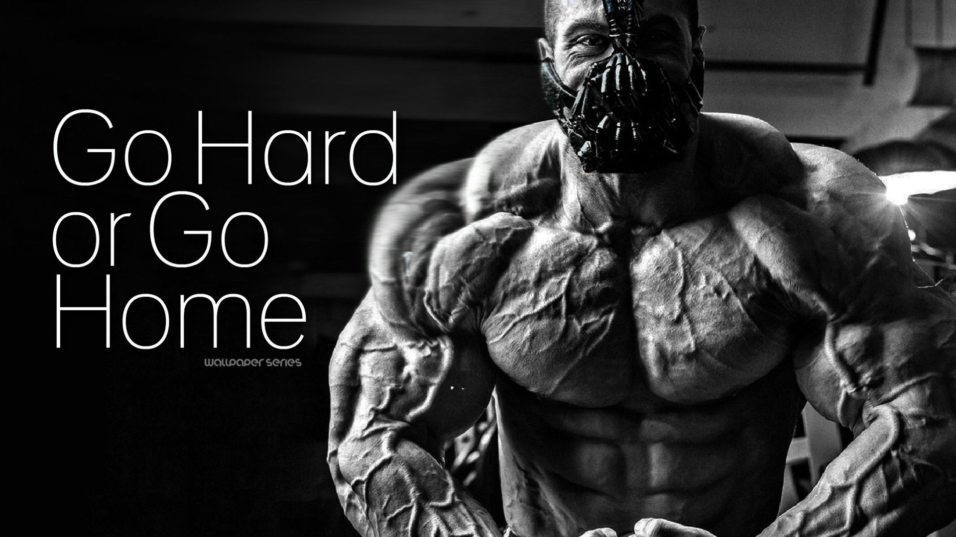 Bodybuilder maschera bianco nero, 1920x1080 1080p, Desktop