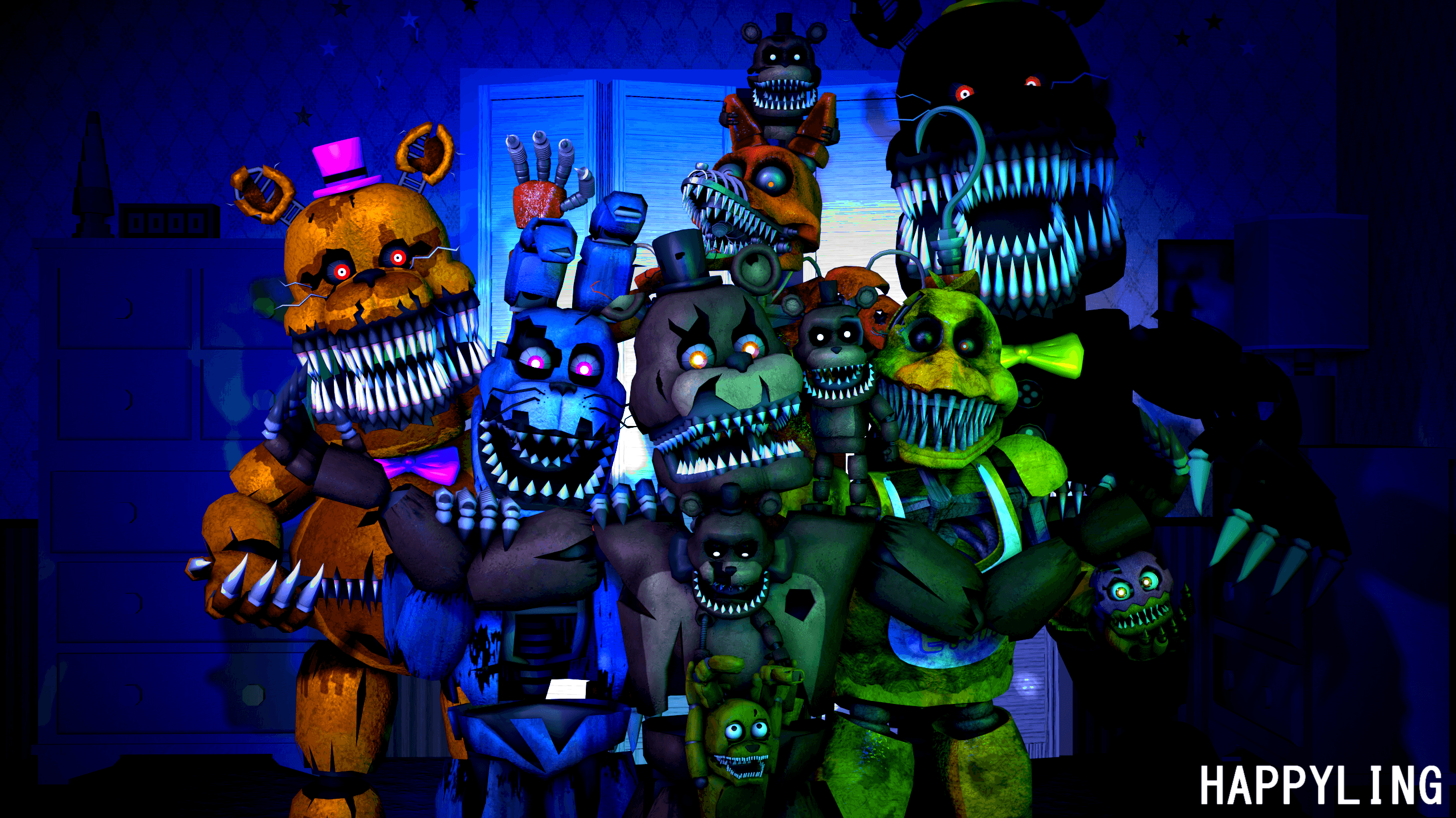 Personaggi Five Nights at Freddy's, 2560x1440 QHD, Laptop