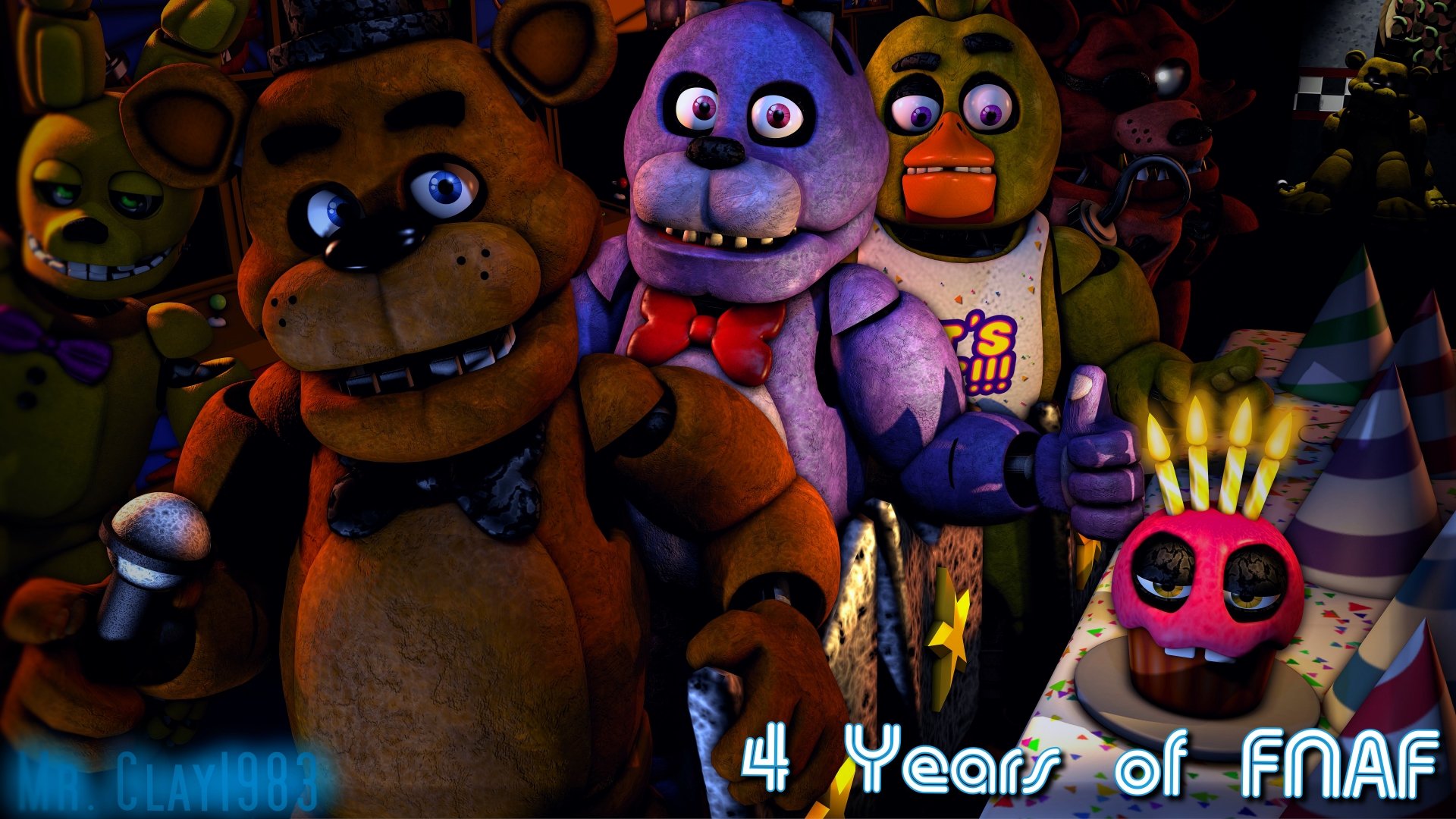 Five Nights at Freddy's personaggi animatronici, 1920x1080 Full HD 1080p, Laptop