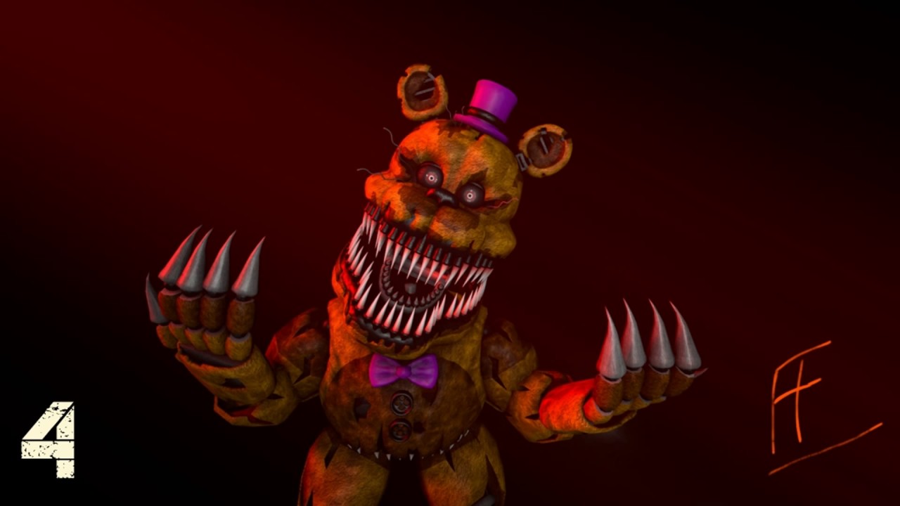 Nightmare Freddy FNAF illustrazione, 1280x720 HD, Desktop