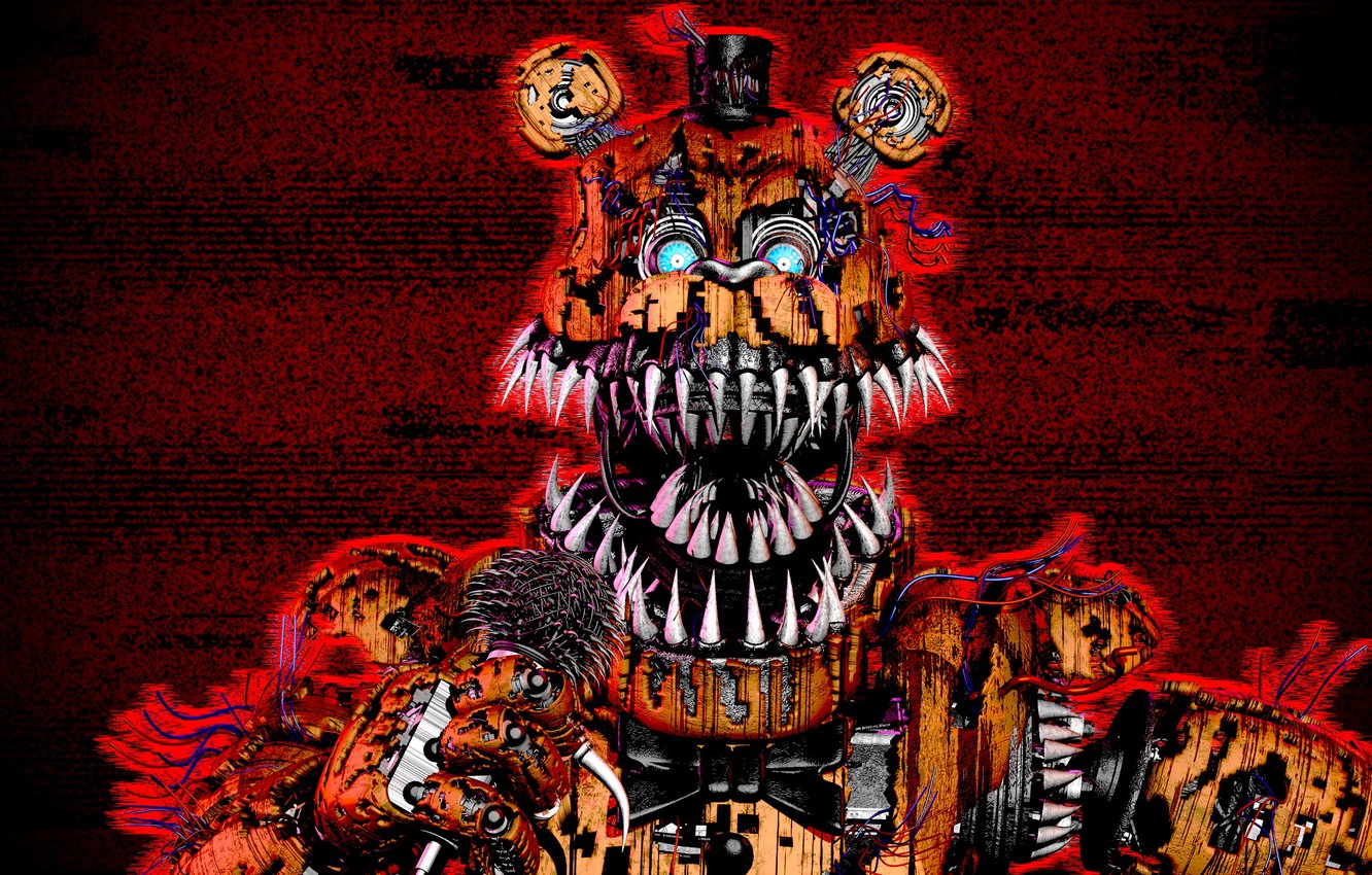 Nightmare Freddy Five Nights at Freddy's, 1332x850 HD, Desktop