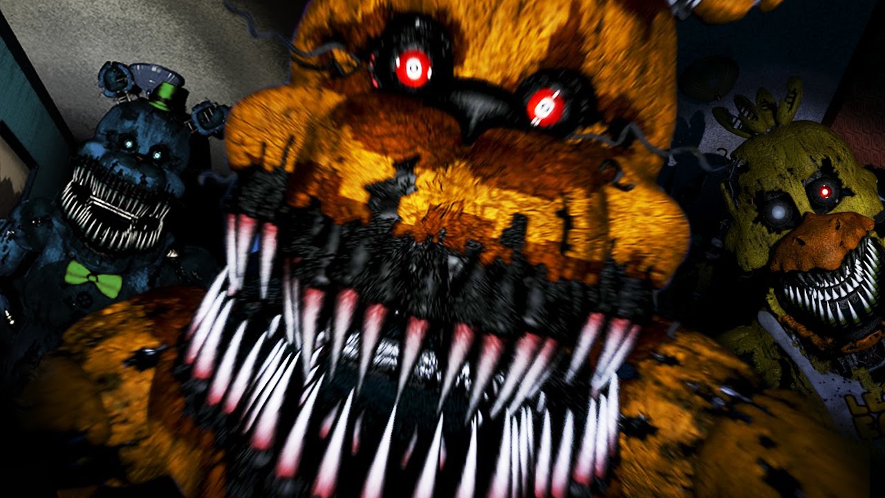 Nightmare Fredbear Five Nights Freddy's, 1280x720 720p, PC