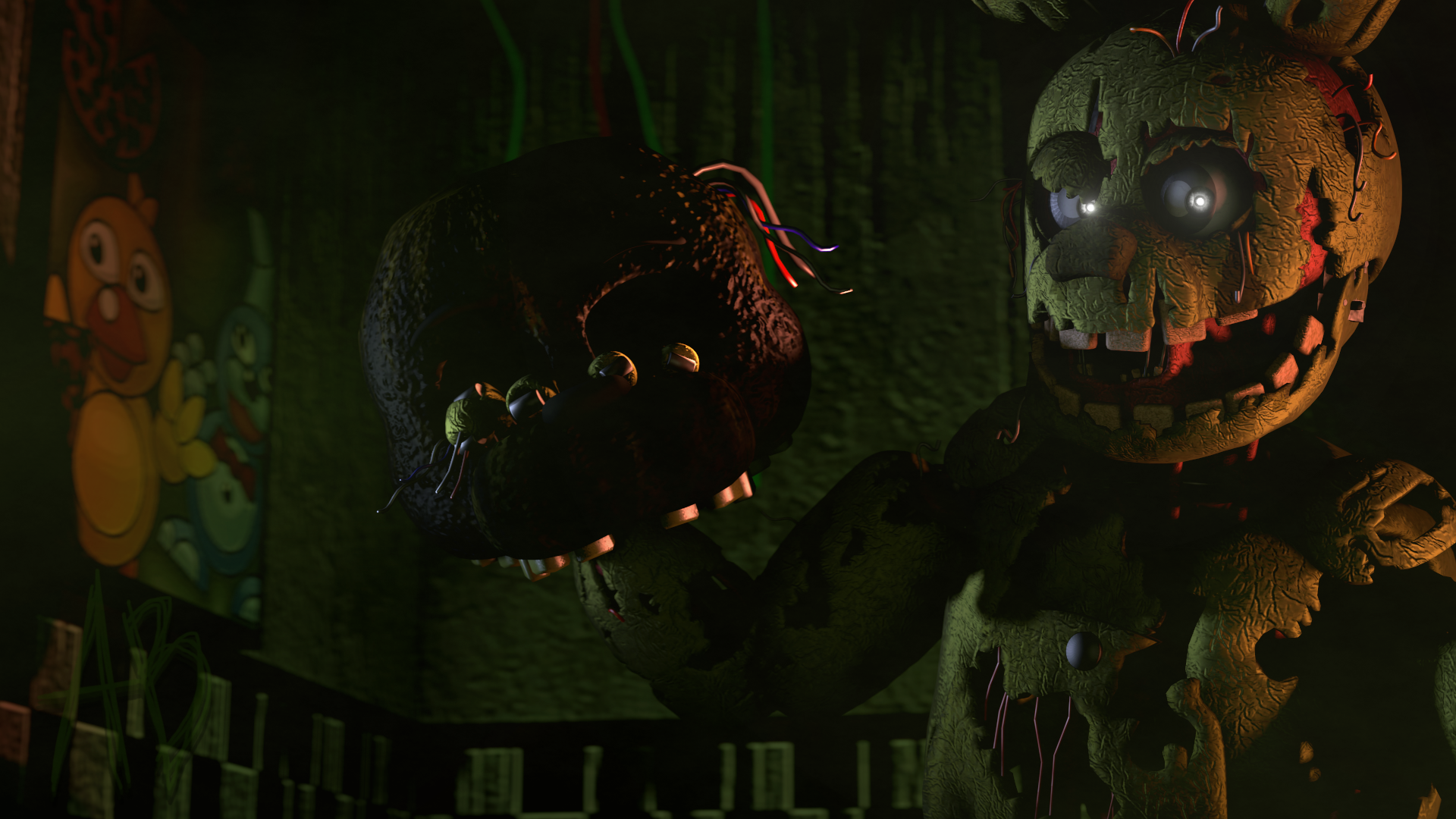 Springtrap Five Nights at Freddy's, 1920x1080 Full HD 1080p, PC Desktop