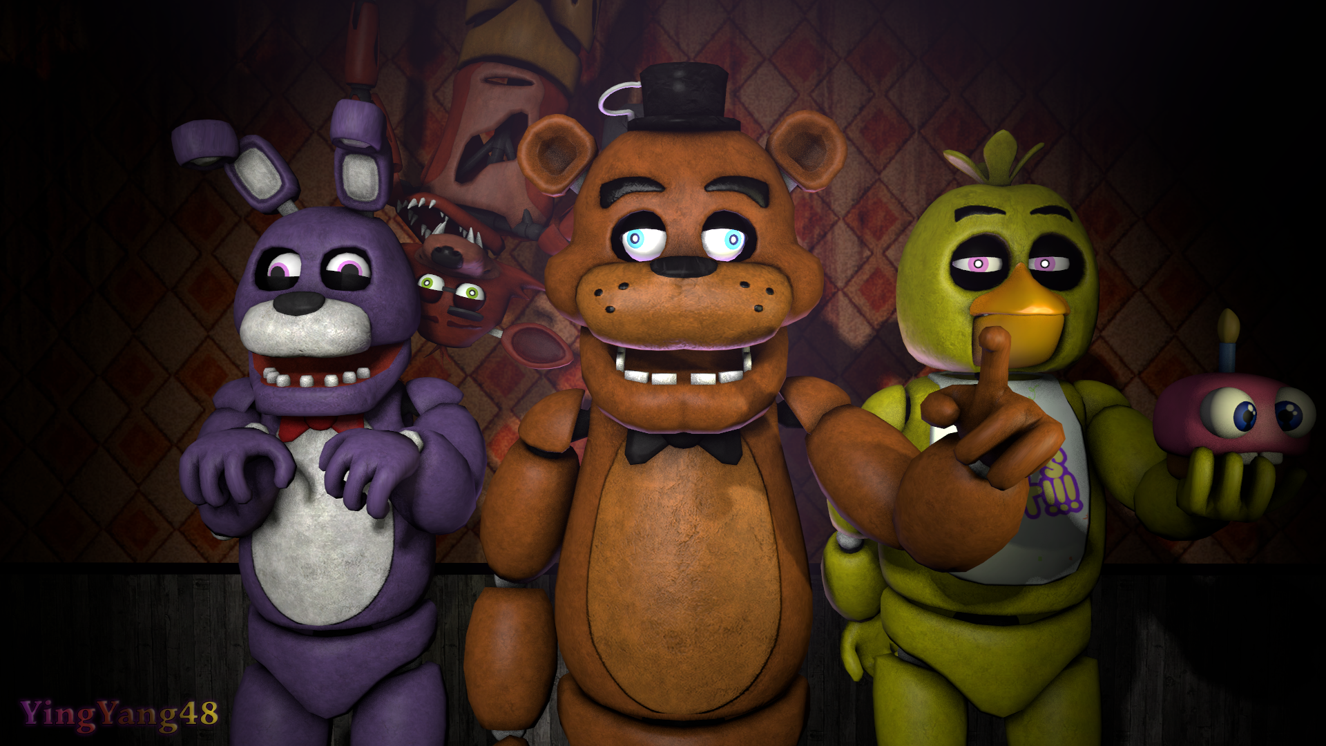 Animatronici Five Nights at Freddy's, 1920x1080 Full HD, PC