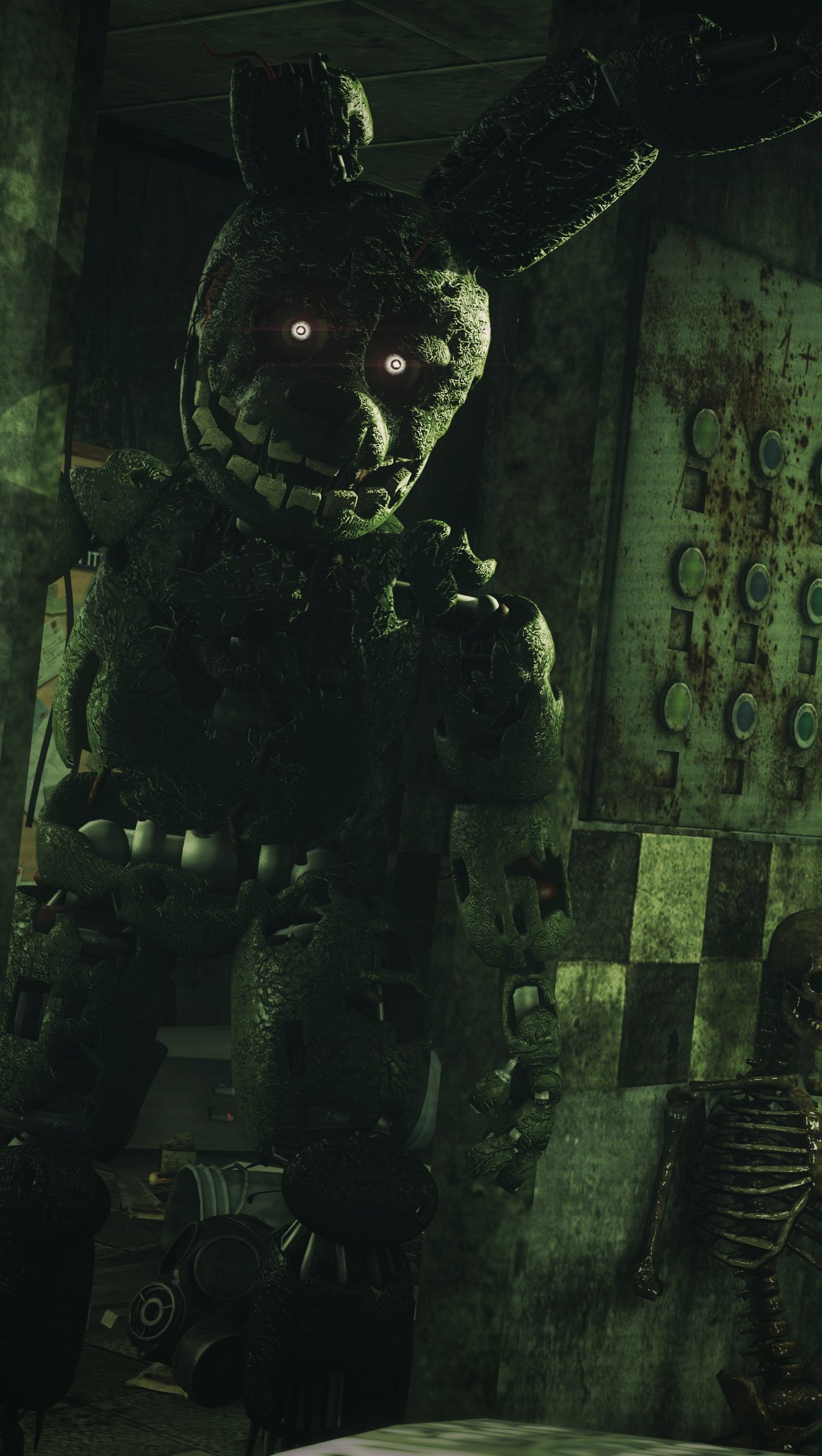 Springtrap Five Nights at Freddy's, 1300x2304 Verticale, Telefono