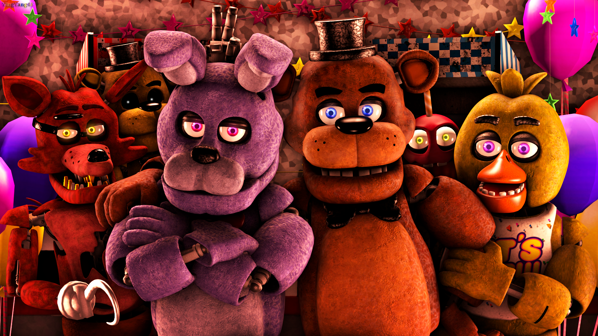 Personaggi animatronici Five Nights at Freddy's, 1920x1080 Full HD, Desktop
