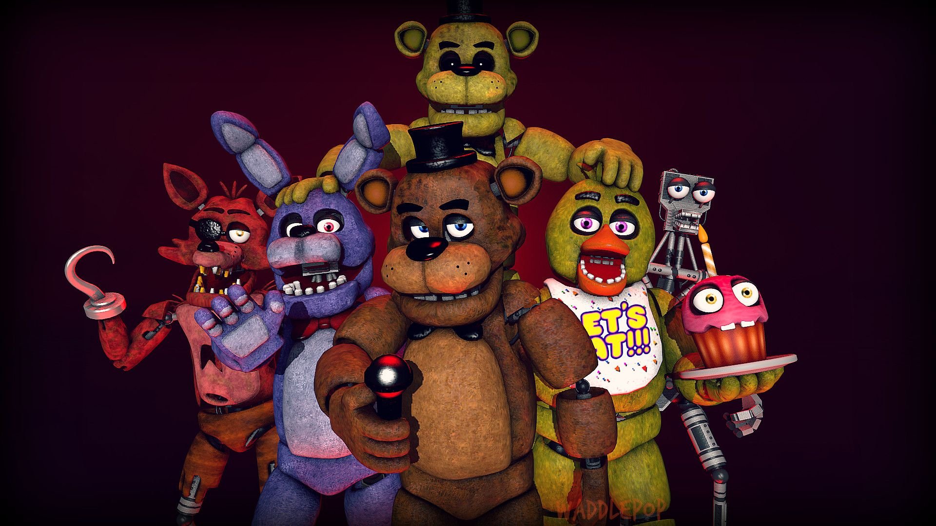 Personaggi Five Nights at Freddy's, 1920x1080 1080p, PC
