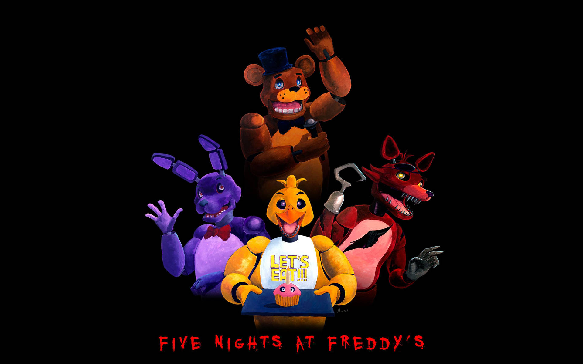 Personaggi Five Nights at Freddy's, 1920x1200 Full HD+, iMac