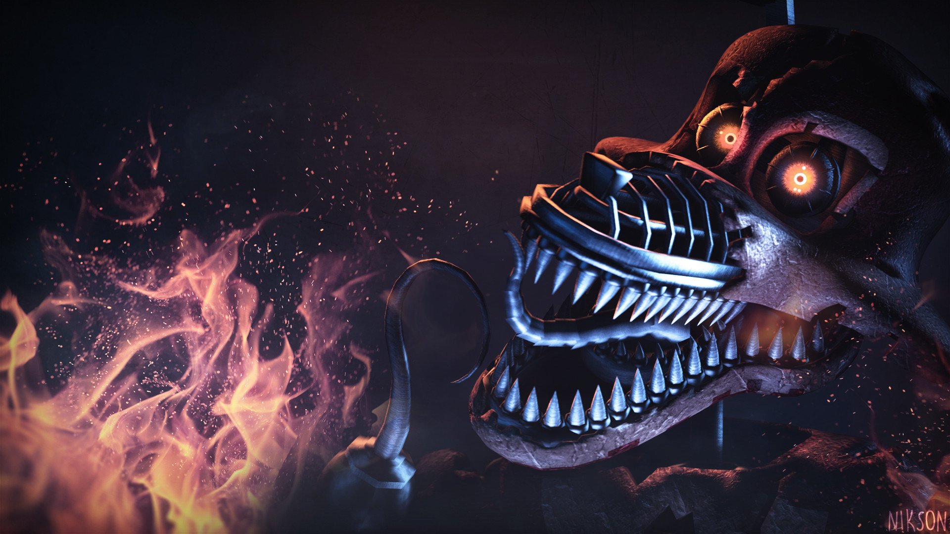 Animatronic mostruoso Five Nights at Freddy's, 1920x1080 1080p, PC Desktop