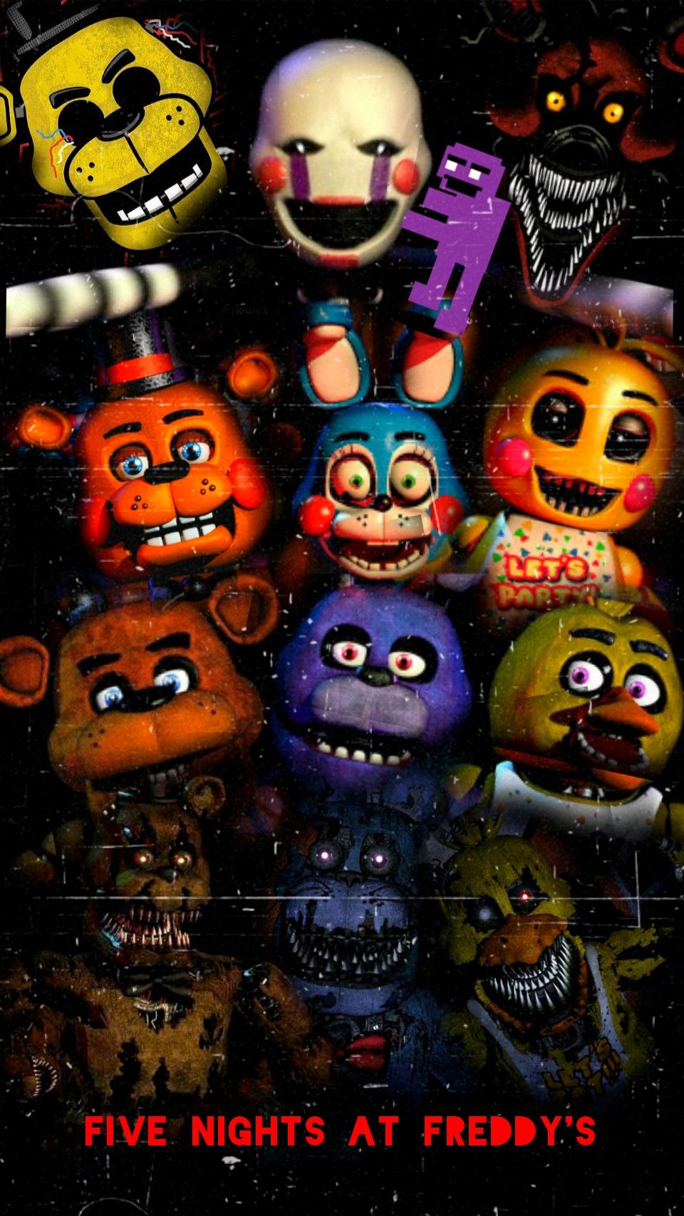 Personaggi Five Nights at Freddy's, 960x1707 Verticale, Telefono
