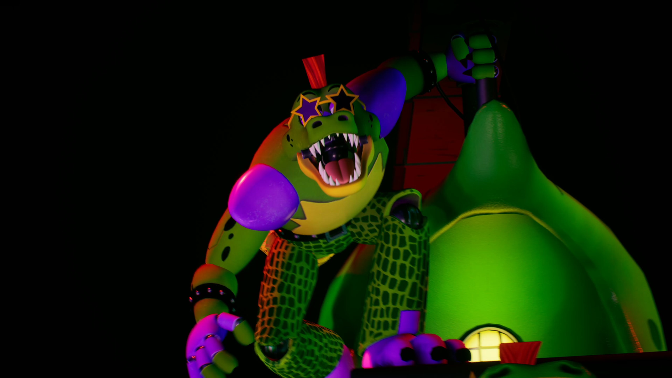 Montgomery Gator, FNAF Security Breach, 2560x1440 2K, Desktop