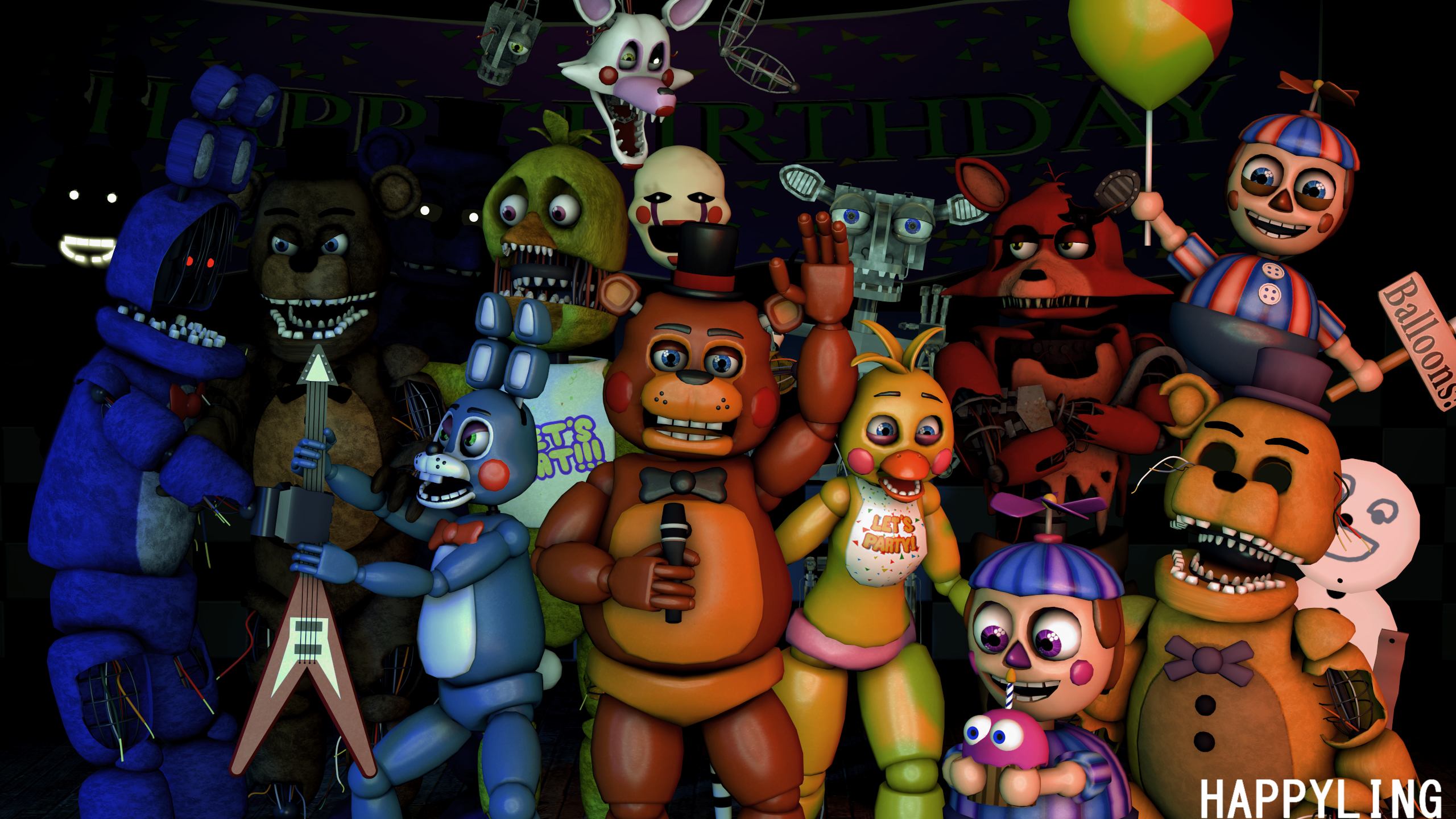 Personaggi Five Nights at Freddy's, 2560x1440 1440p, Monitor Gaming