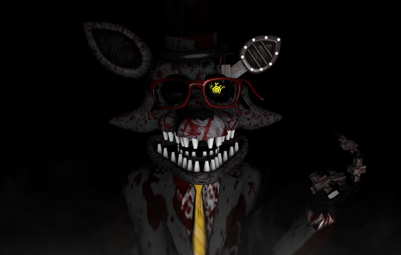 Freddy Fazbear insanguinato buio, 1332x850 HD, Desktop