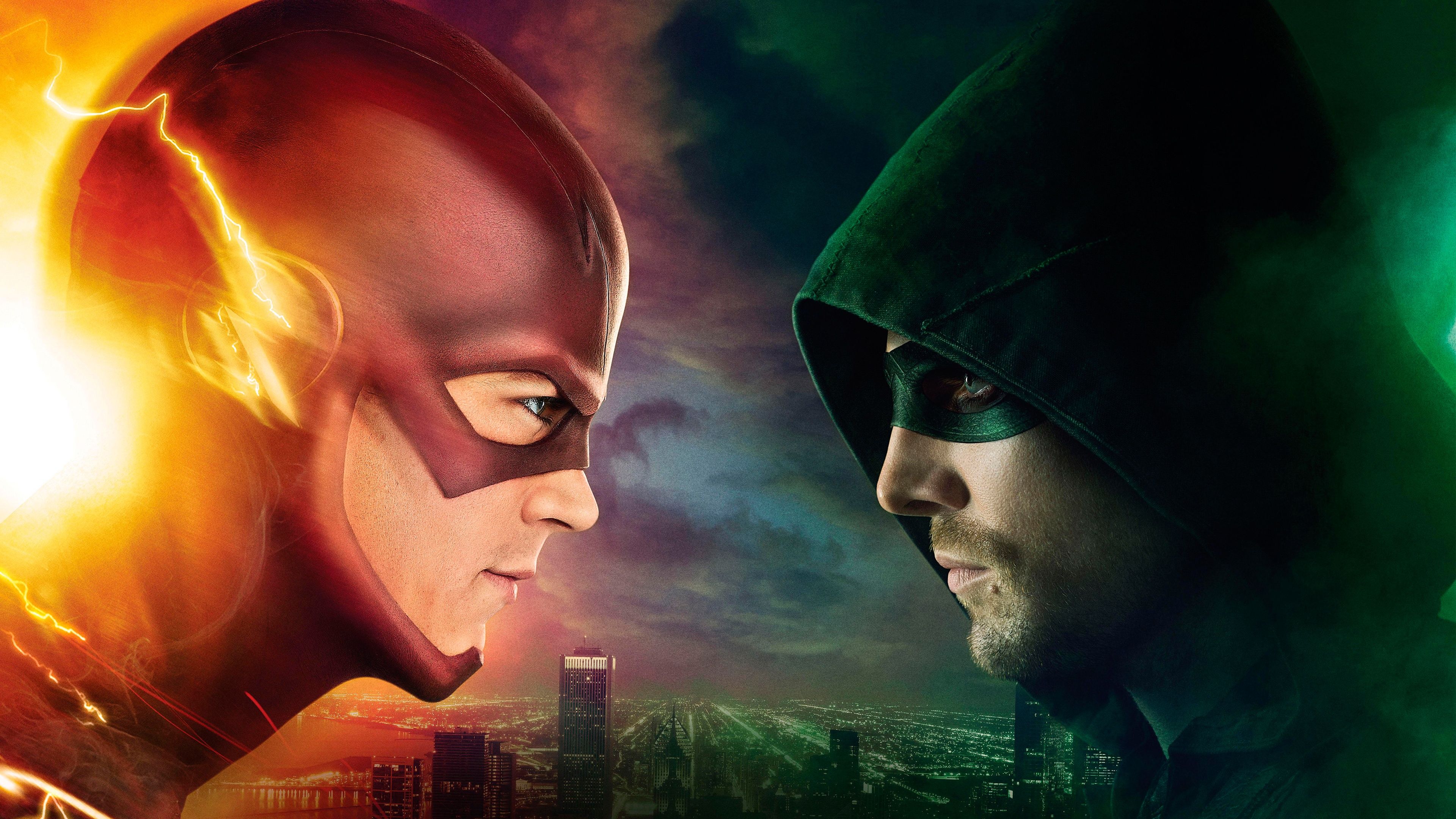 The Flash e Arrow, 3840x2160 Ultra HD, Monitor 4K