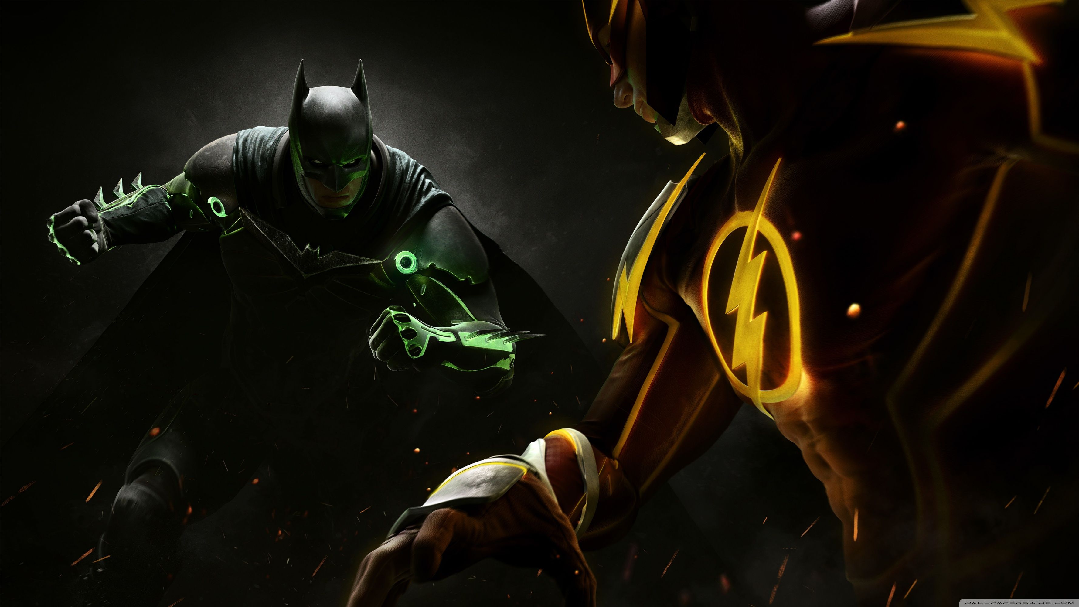 Batman contro Flash scontro, Gotham, 3554x1999 2K+, Laptop