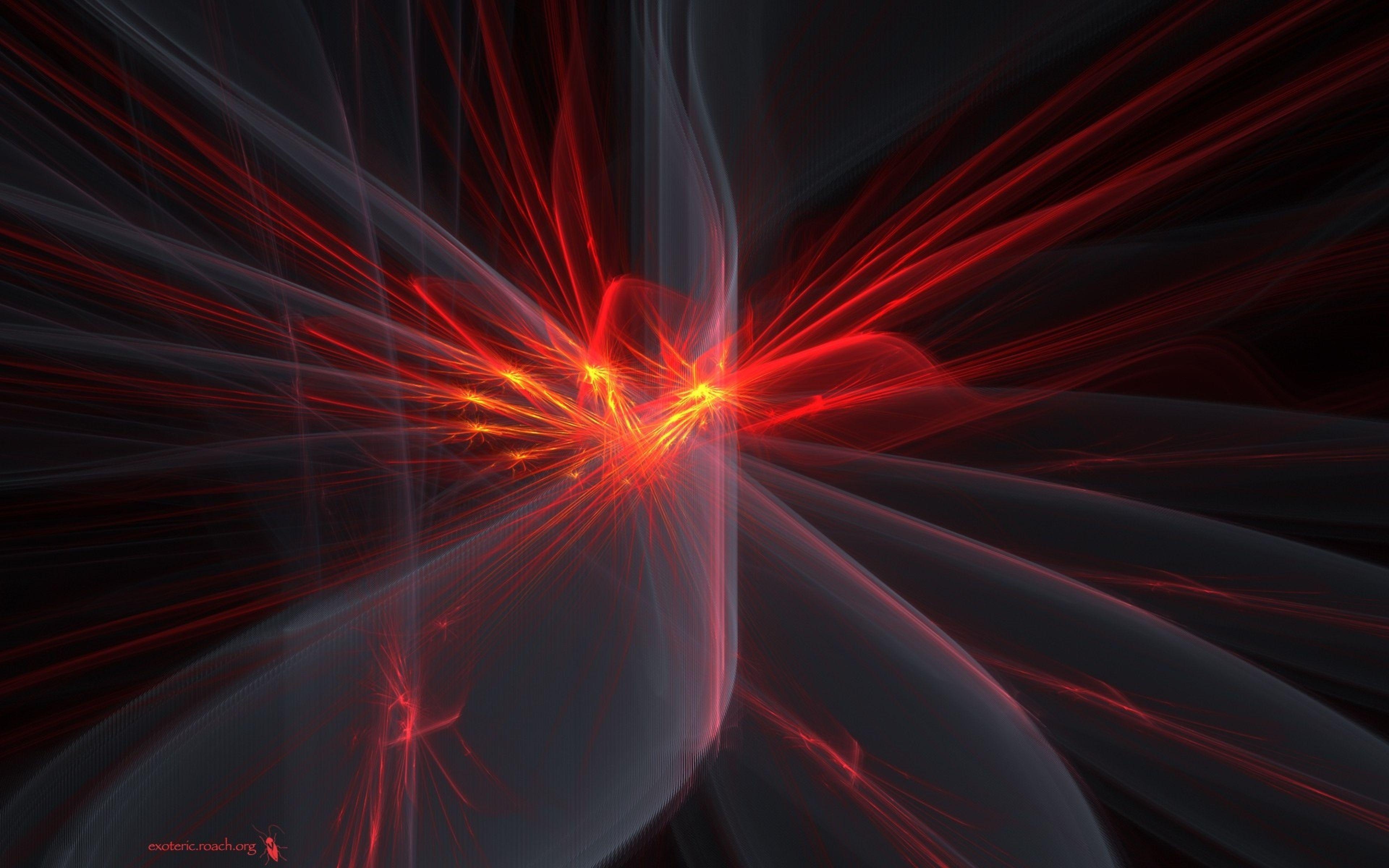 Esplosione astratta rossa energia, 3840x2400 Ultra HD, 4K TV