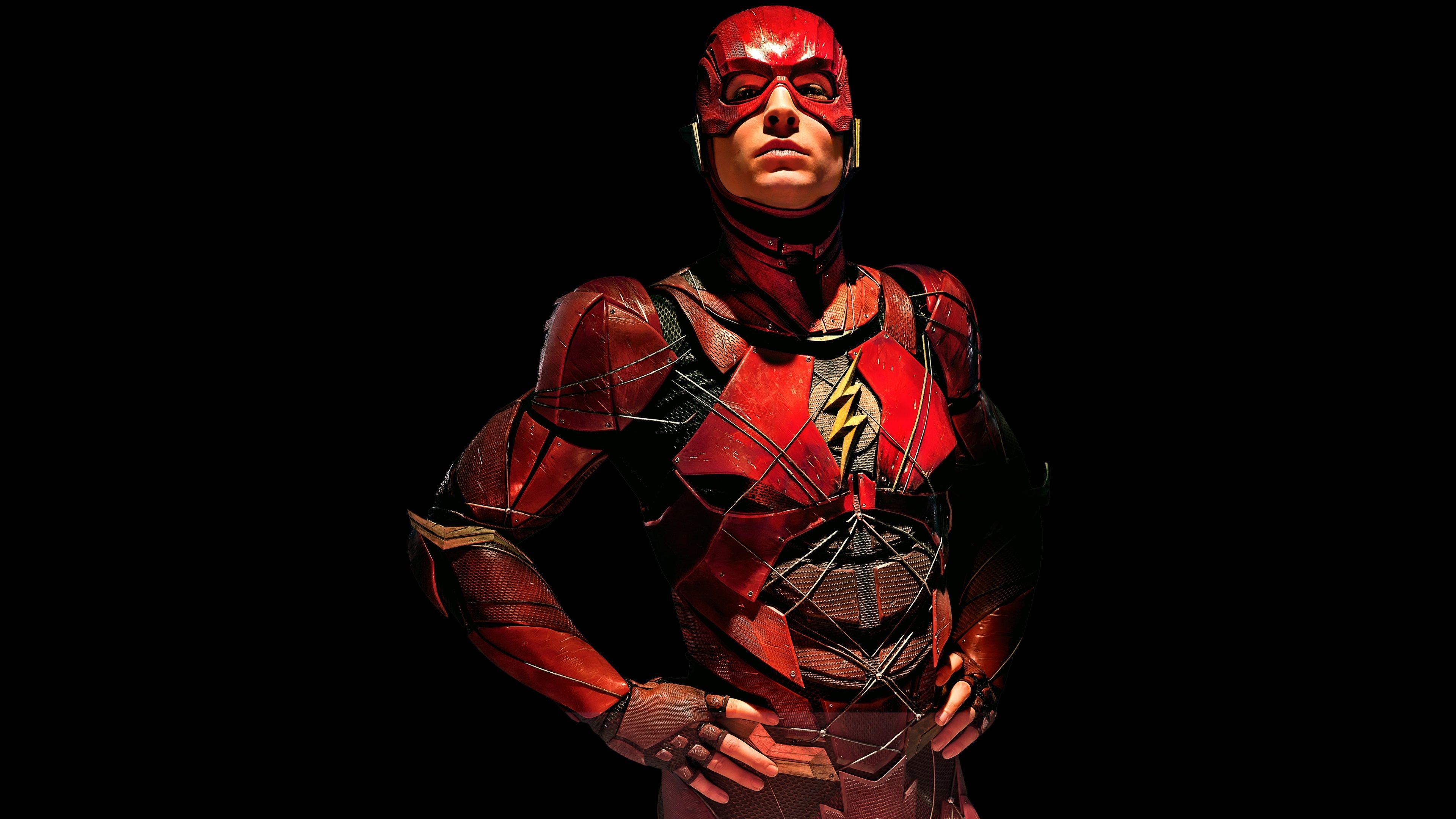 The Flash costume rosso, 3840x2160 4K Ultra HD, Monitor 4K