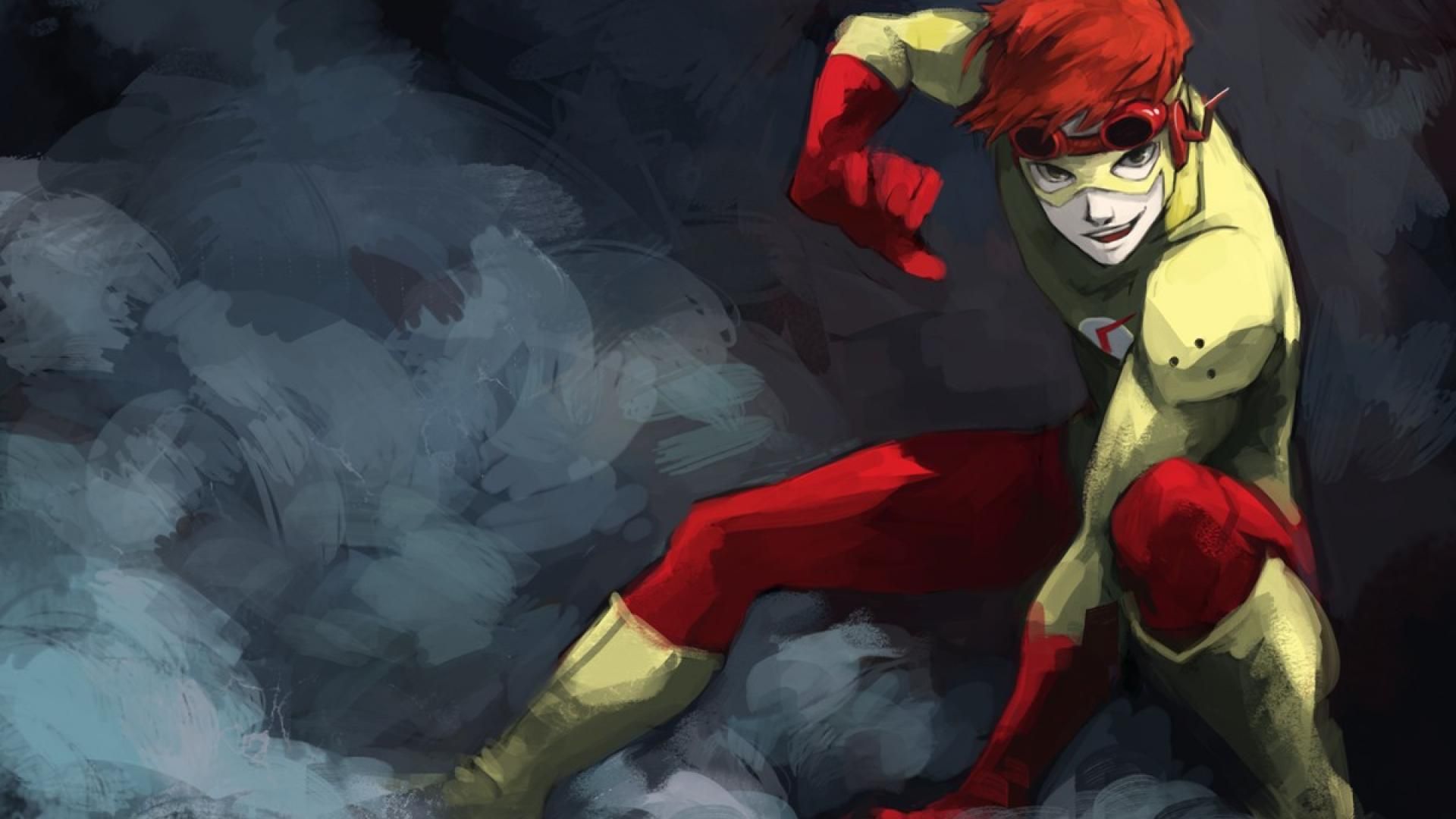 Kid Flash tra le nuvole scure, 1920x1080 Full HD 1080p, PC Desktop