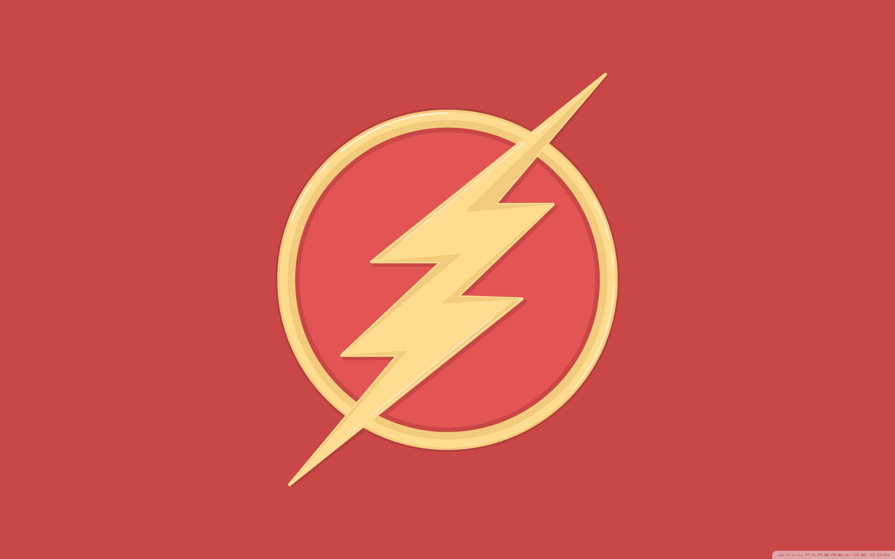 Logo The Flash rosso, Barry Allen, 2880x1800 WQXGA, Desktop