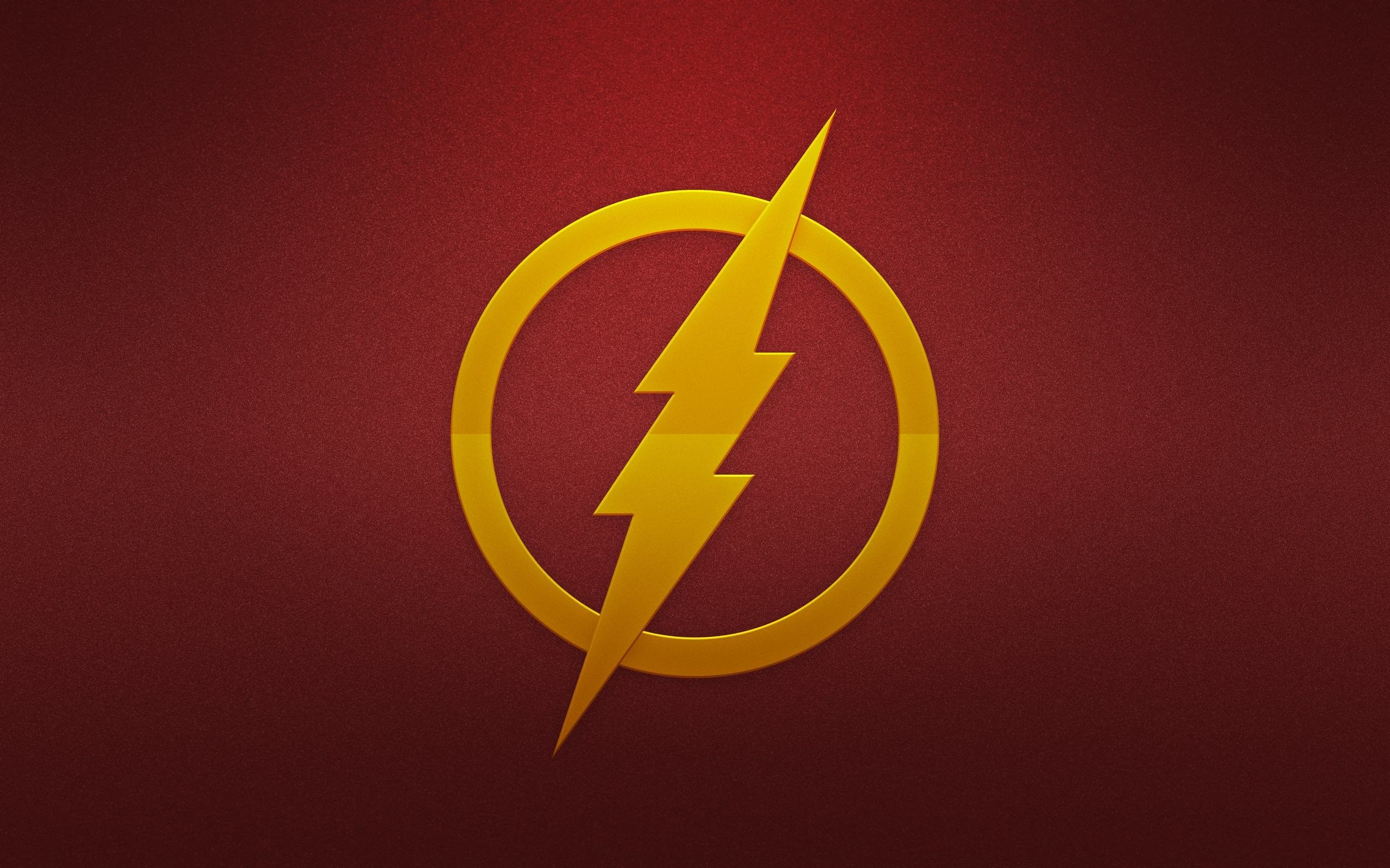 Logo The Flash giallo, Barry Allen, 2560x1600 2K+, Laptop
