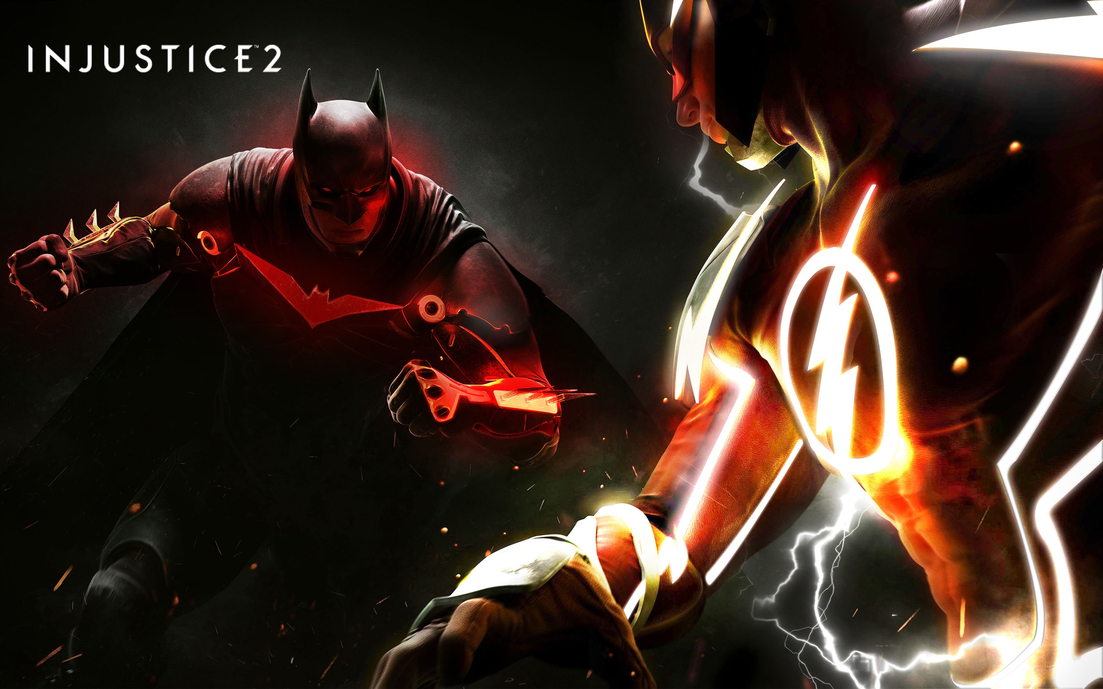Batman contro Flash, Injustice 2, DC Comics, 3840x2400 UHD, PC 4K