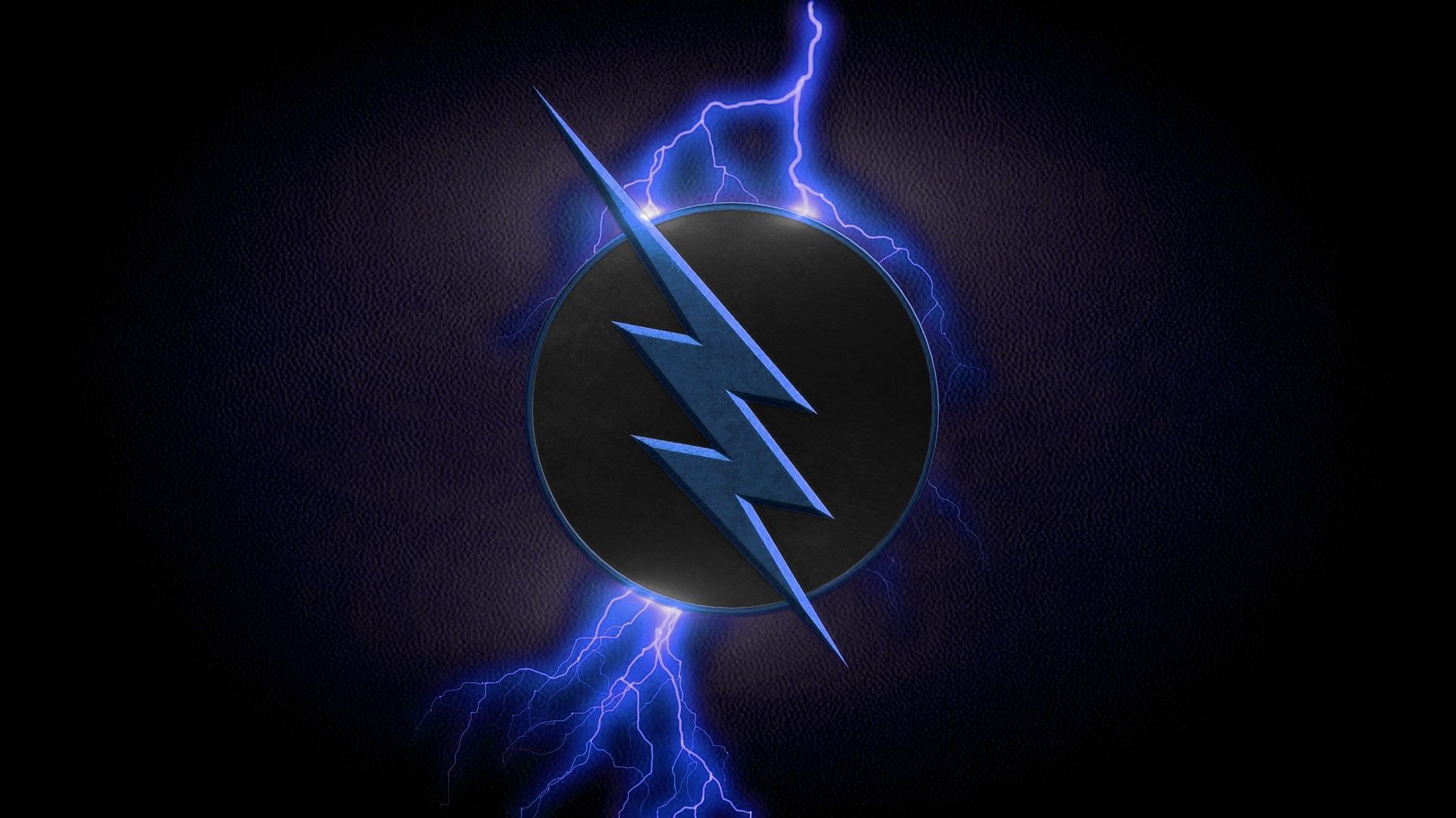 Logo Flash con fulmini blu, 1920x1080 Full HD 1080p, Laptop