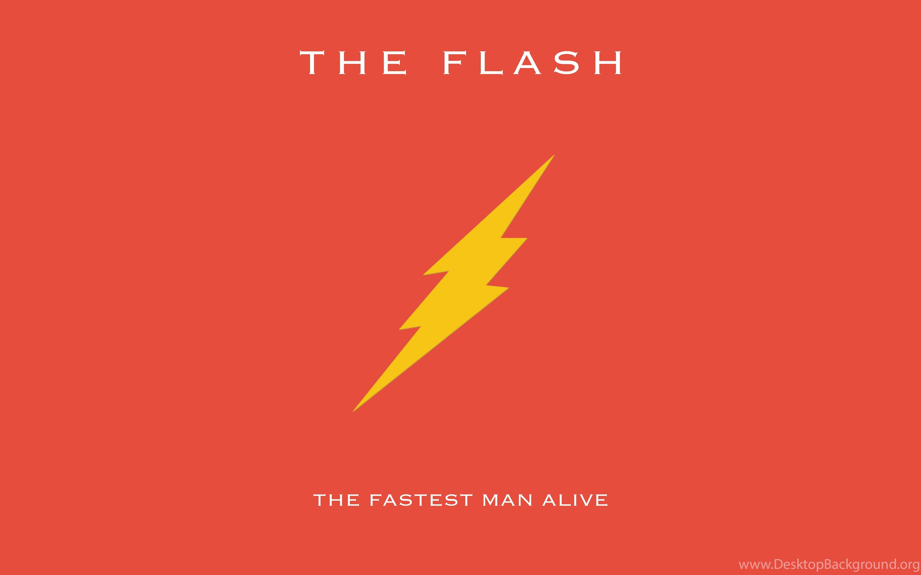 The Flash logo fulmine giallo, 3840x2400 UHD, PC 4K