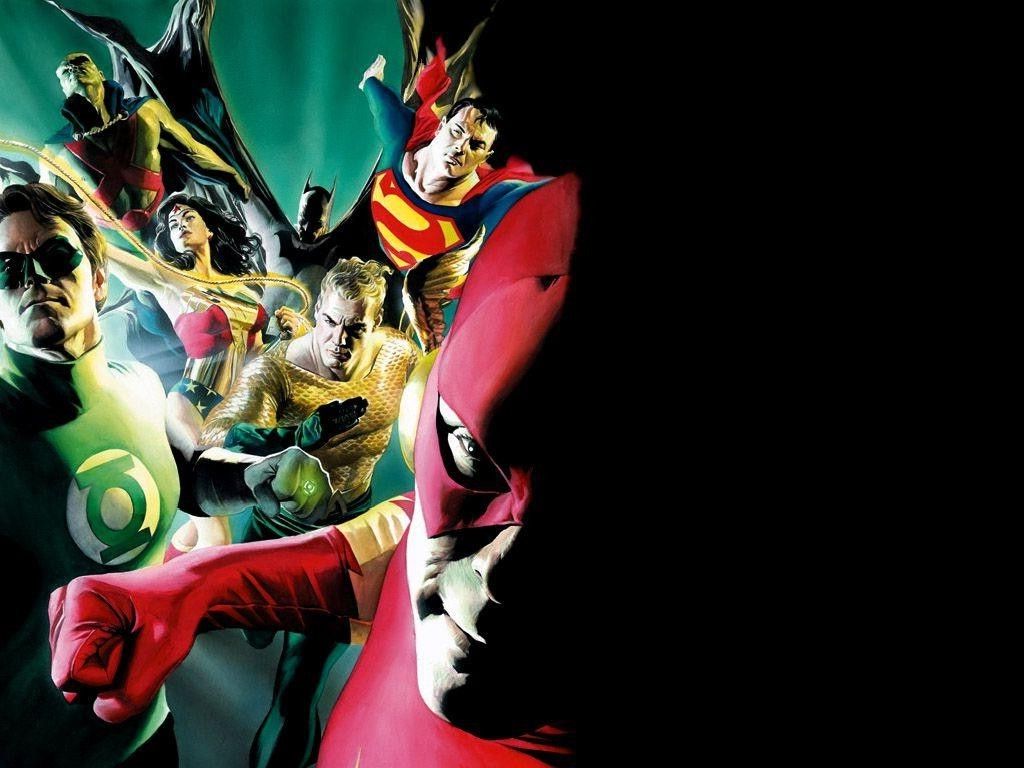Justice League DC Comics eroi, 1024x768 HD, iMac