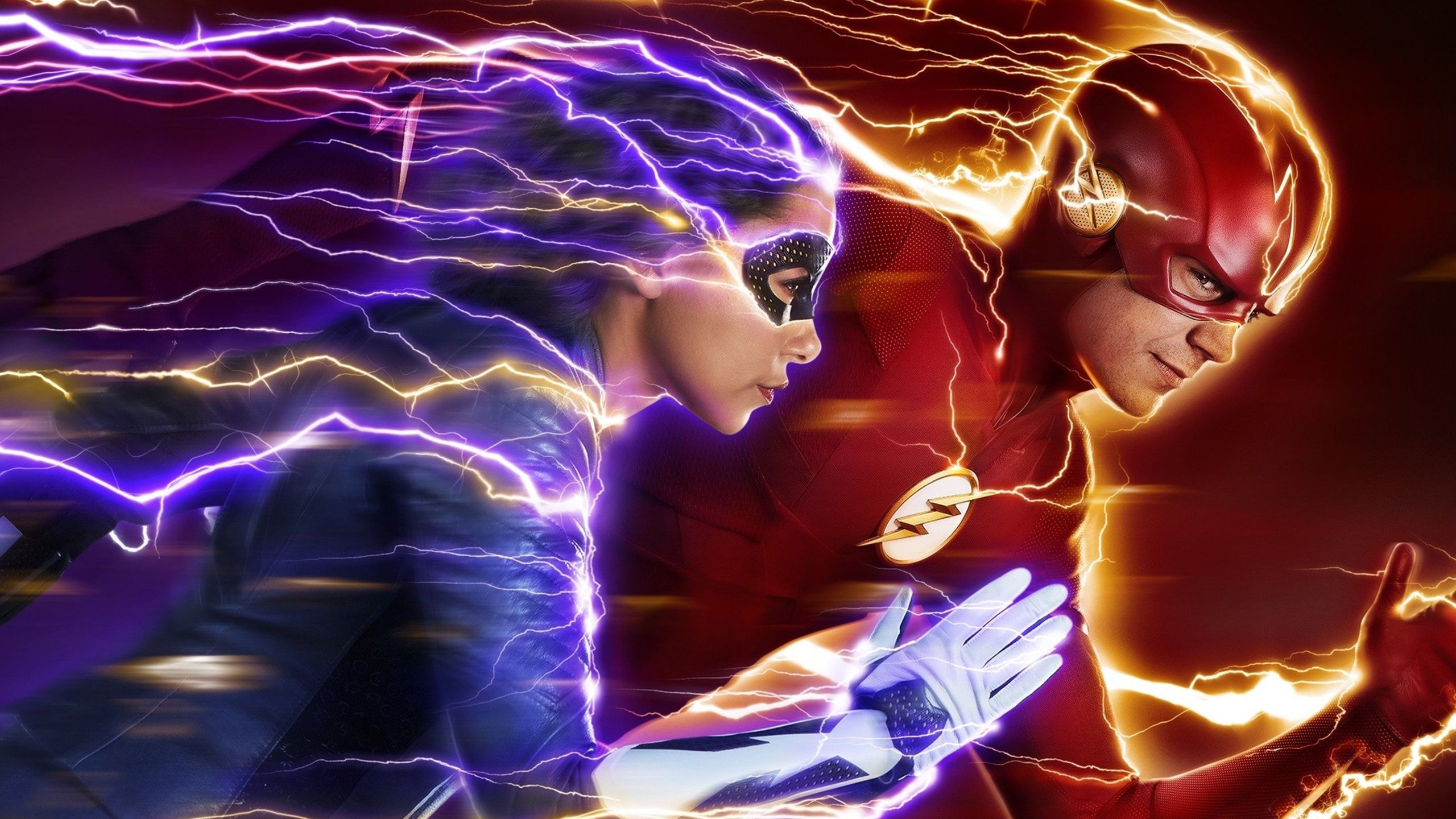 The Flash, fulmini blu e rosso, 2560x1440 QHD, Laptop
