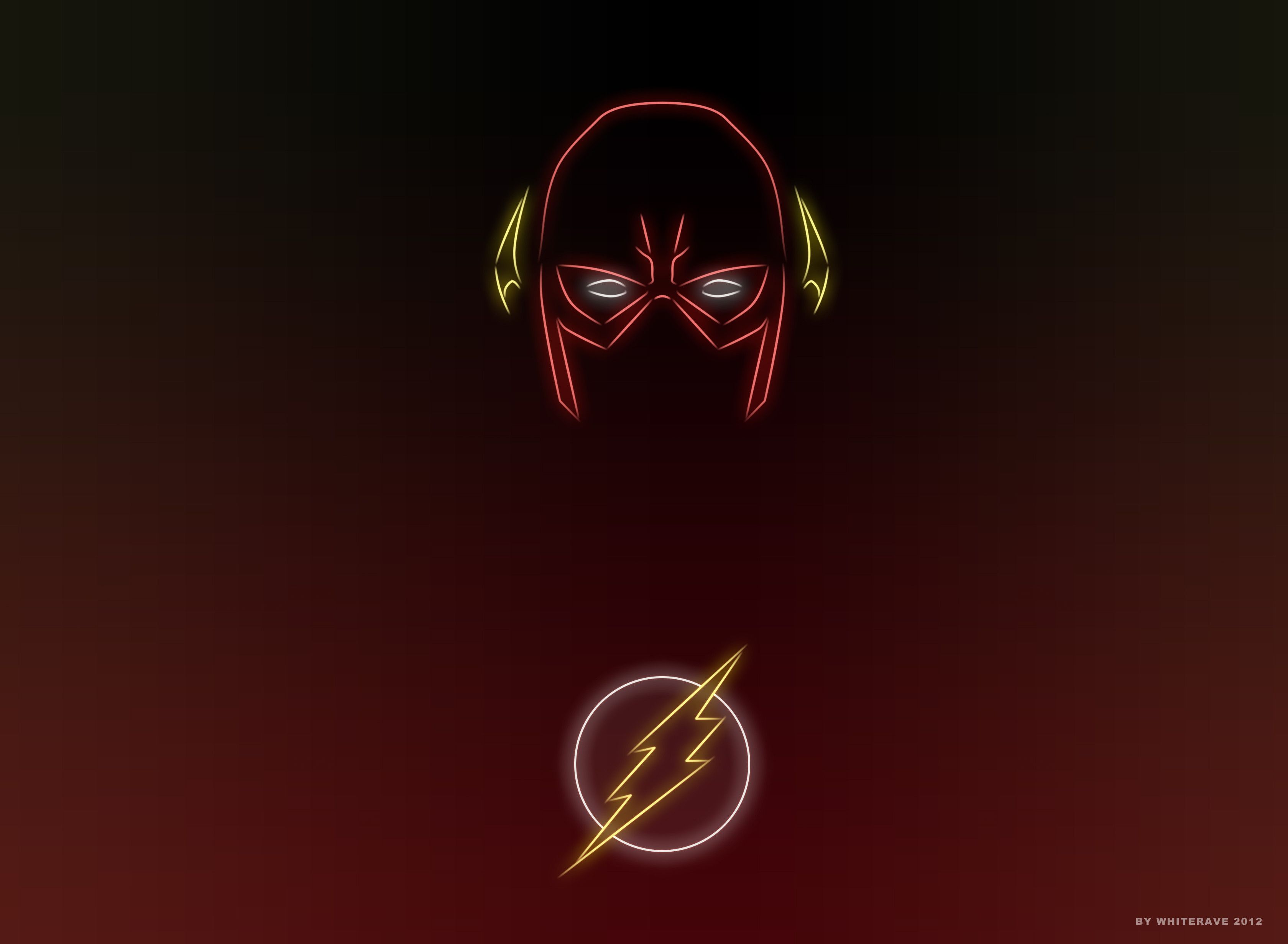 The Flash maschera e logo, 3360x2464 2K, Desktop