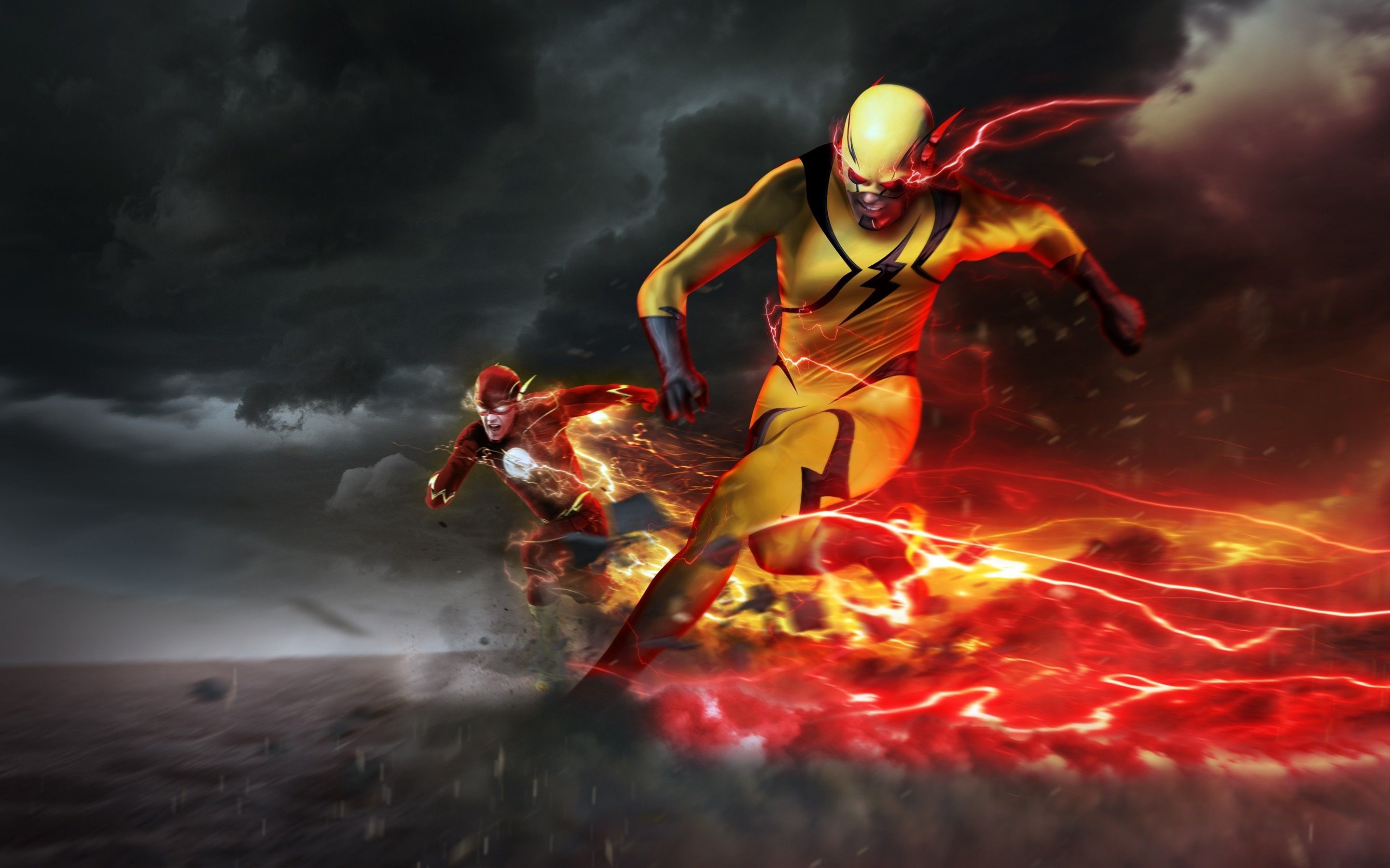Flash vs Reverse Flash, The Flash, 2880x1800 WQXGA, Laptop