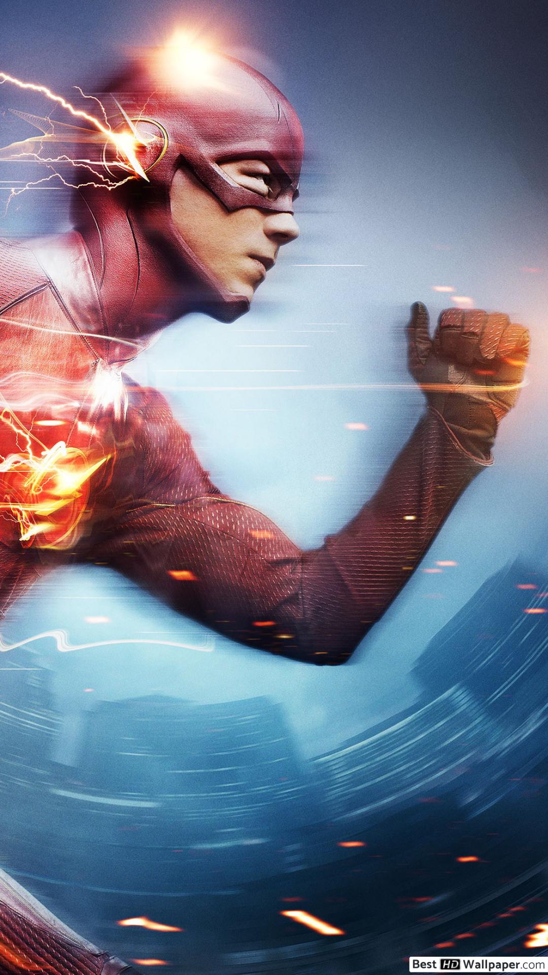The Flash che corre, 1080x1920 Verticale, Samsung Galaxy