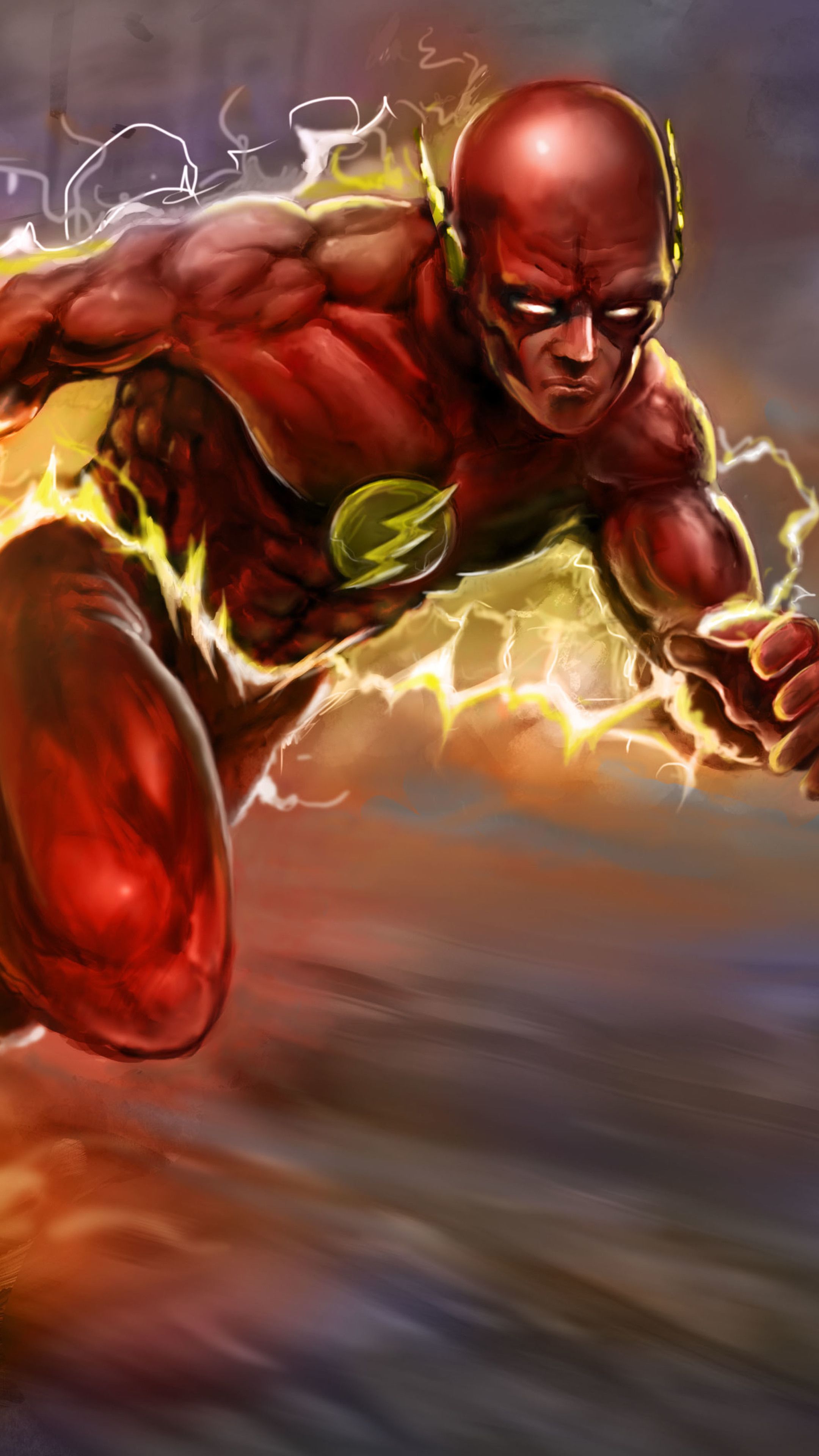 Flash in corsa fulmini, 2160x3840 Full HD Verticale, iPhone
