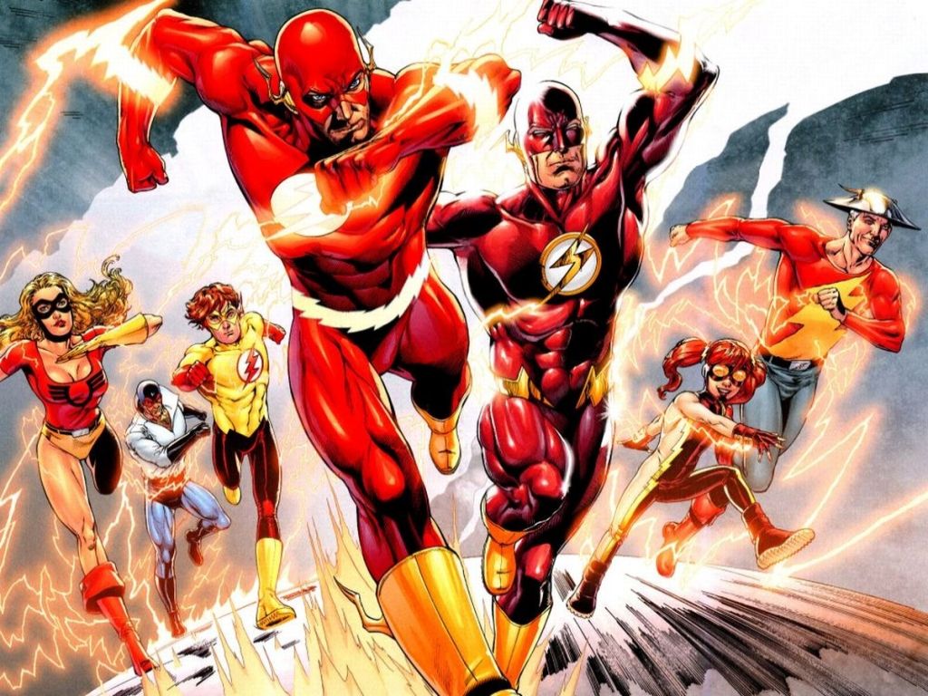 Flash e Flash Family DC Comics, 1024x768 HD, Desktop