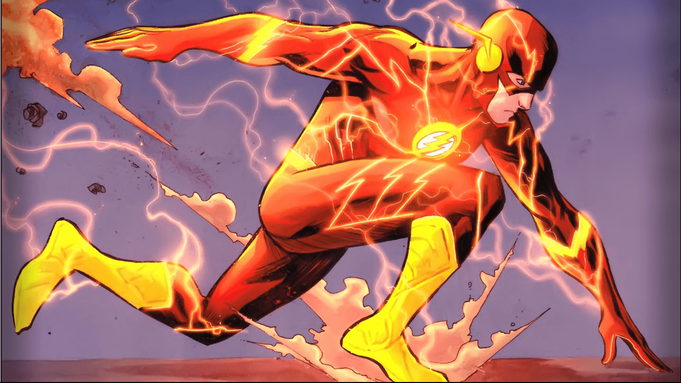 The Flash correndo fulmini, 1366x768 HD, Desktop