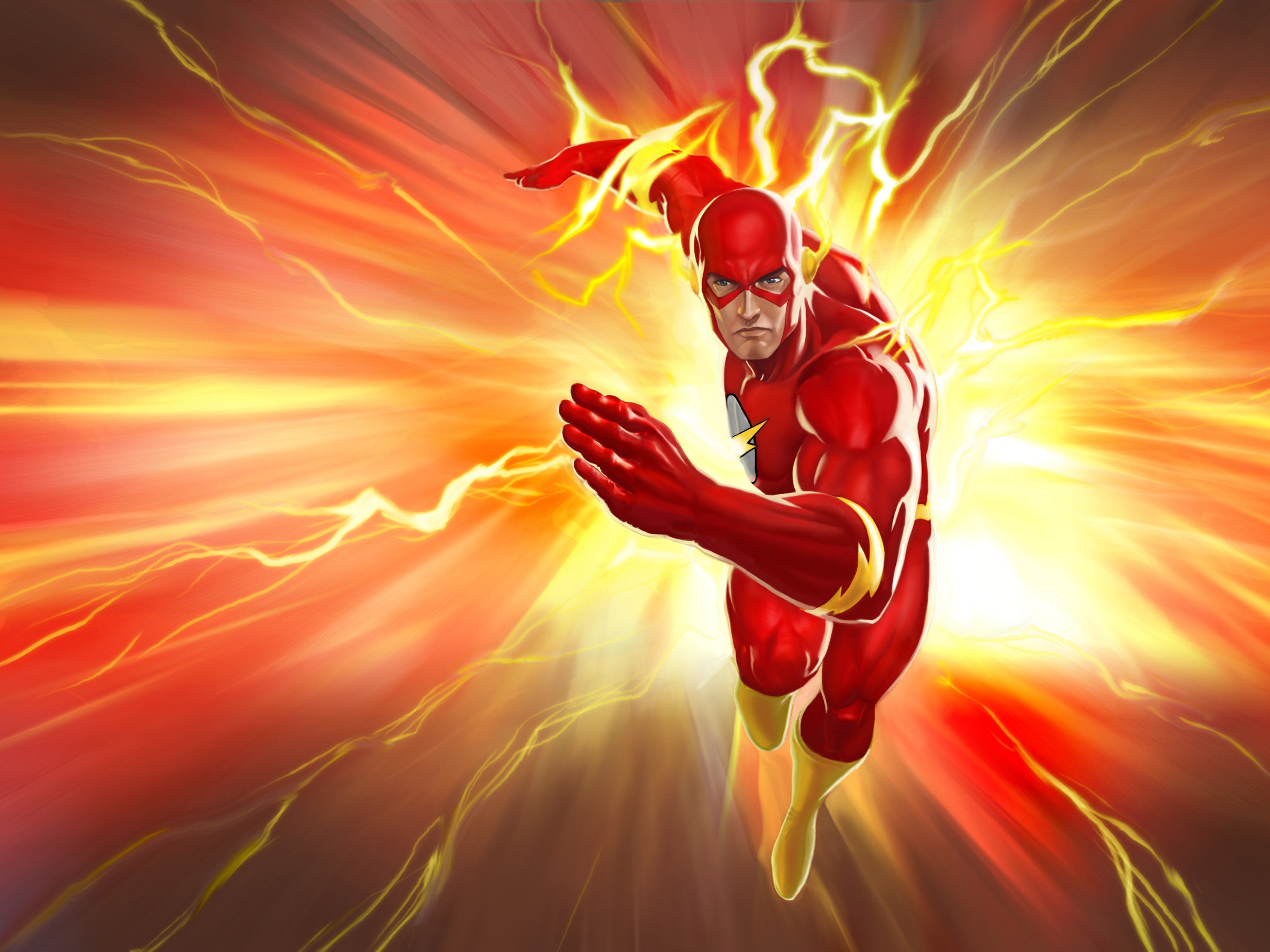 Flash che corre, fulmini, 4000x3000 UHD, PC 4K