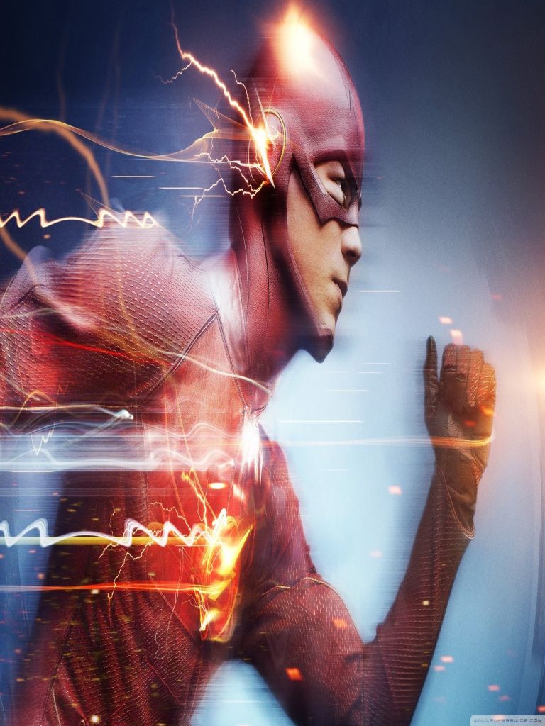 Flash che corre in città, 1024x819 HD, Desktop