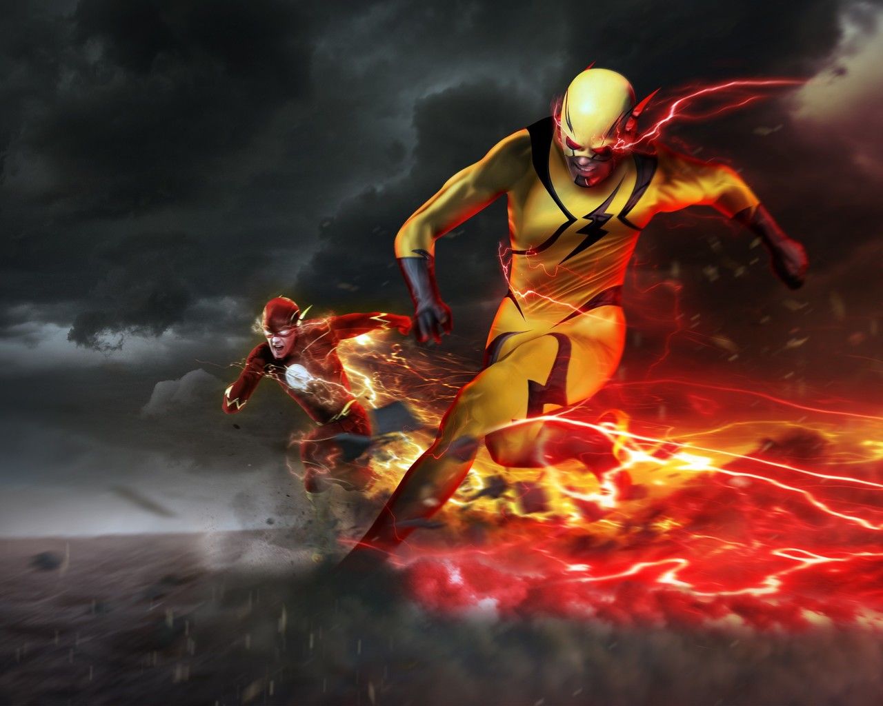 The Flash che corre, 1366x768 720p, Laptop