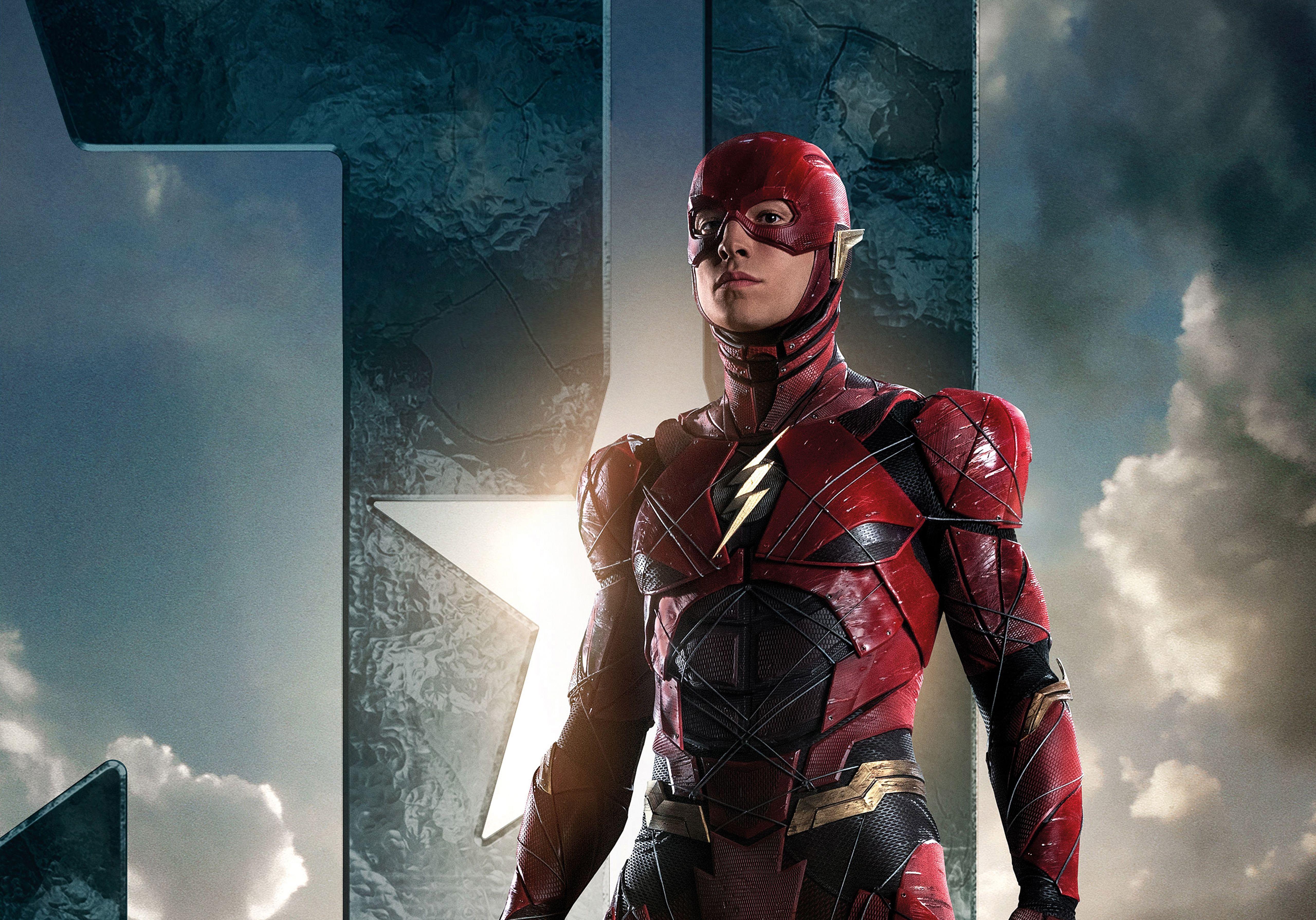 Flash Justice League, Barry Allen, 5120x3580 Ultra HD, 4K TV