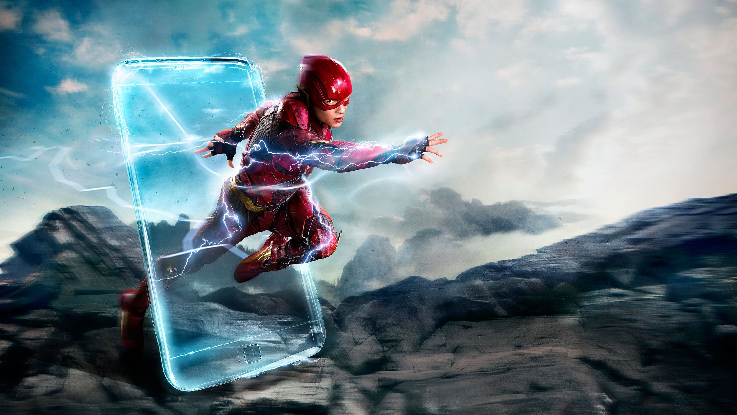 Flash Justice League, 2500x1406 Hi-Res, iMac