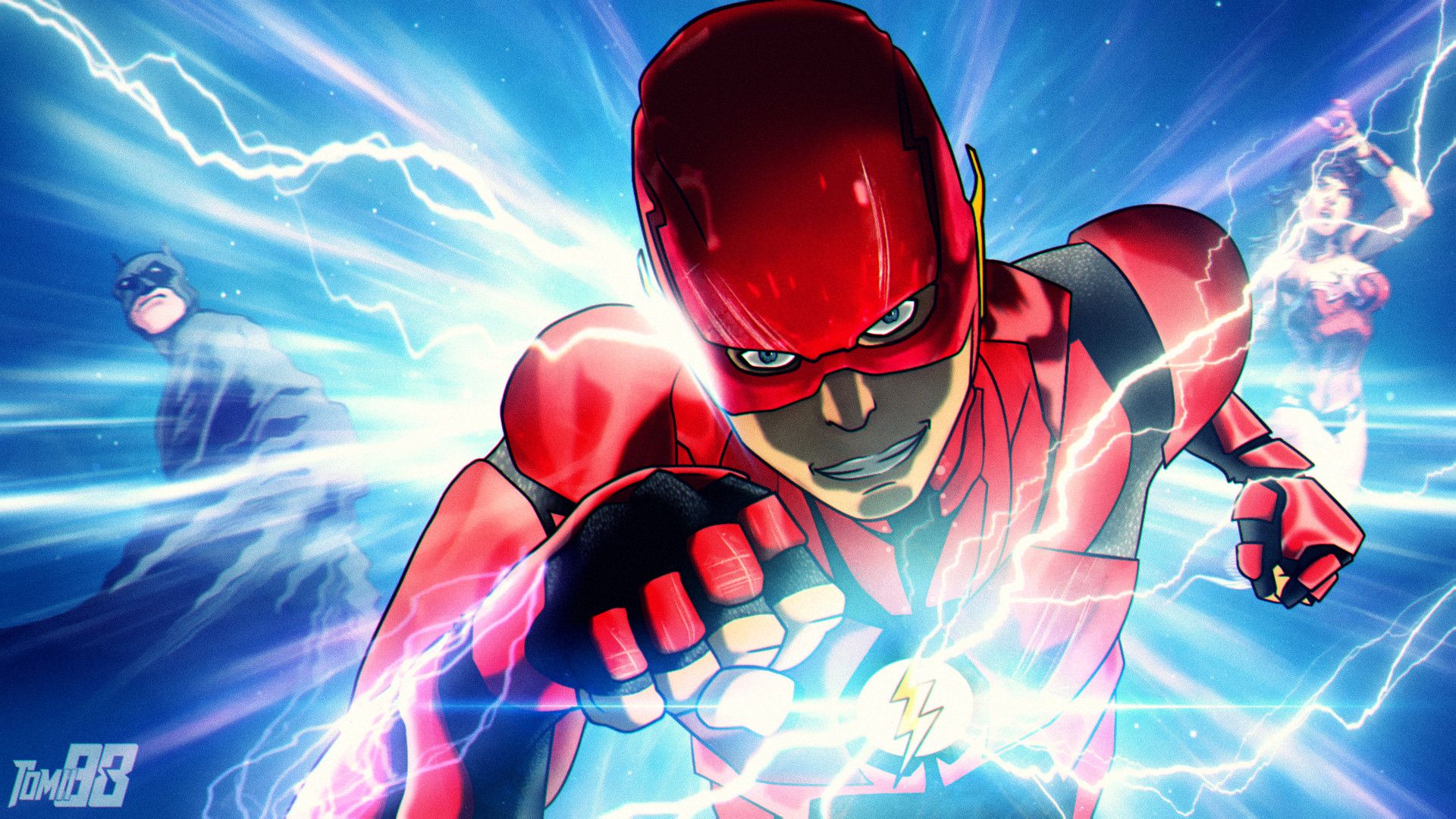 Flash con fulmini elettrici, 1920x1080 Full HD 1080p, Desktop