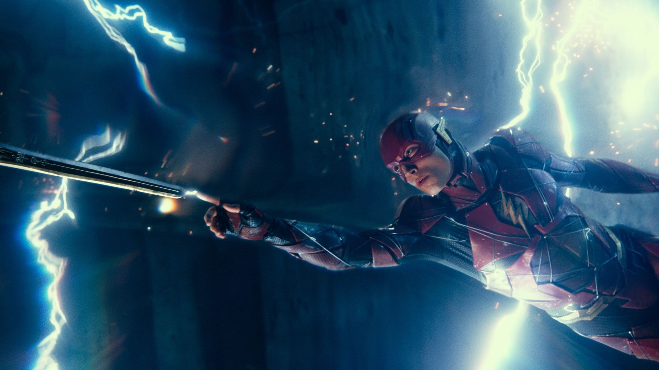Flash con fulmini Justice League, 2560x1440 2K, Desktop