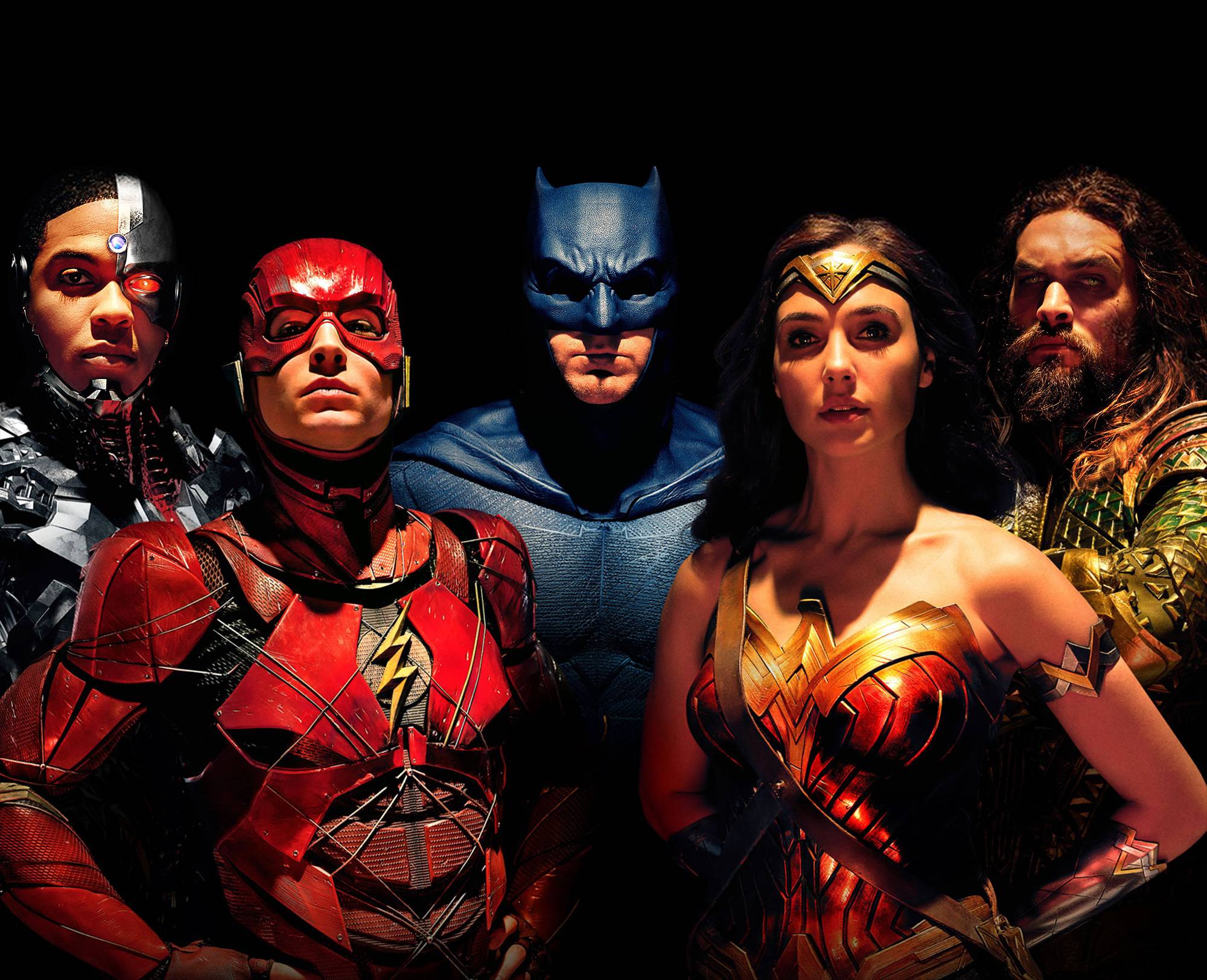 Justice League Cyborg Flash Batman Wonder Woman Aquaman, DC Comics, 2000x1624 2K, Laptop