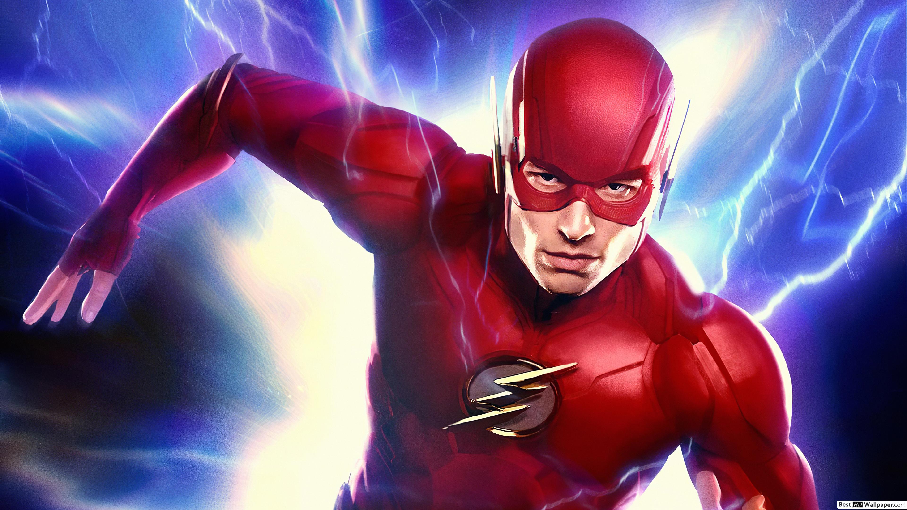 The Flash Justice League correndo, 3840x2160 4K, Desktop 4K